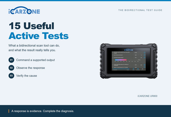 What Can a Bidirectional Scan Tool Do? 15 Useful Active Tests
