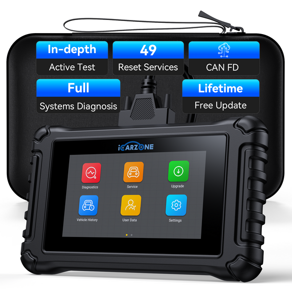 iCARZONE UR800: Bi-Directional Diagnostic Tool for All Cars, 40+ Service Functions & Free Updates