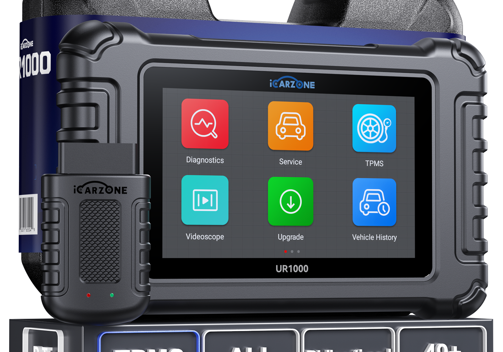 iCARZONE UR1000 Wireless Diagnostic Tool | 40+ Service Functions & Free Updates