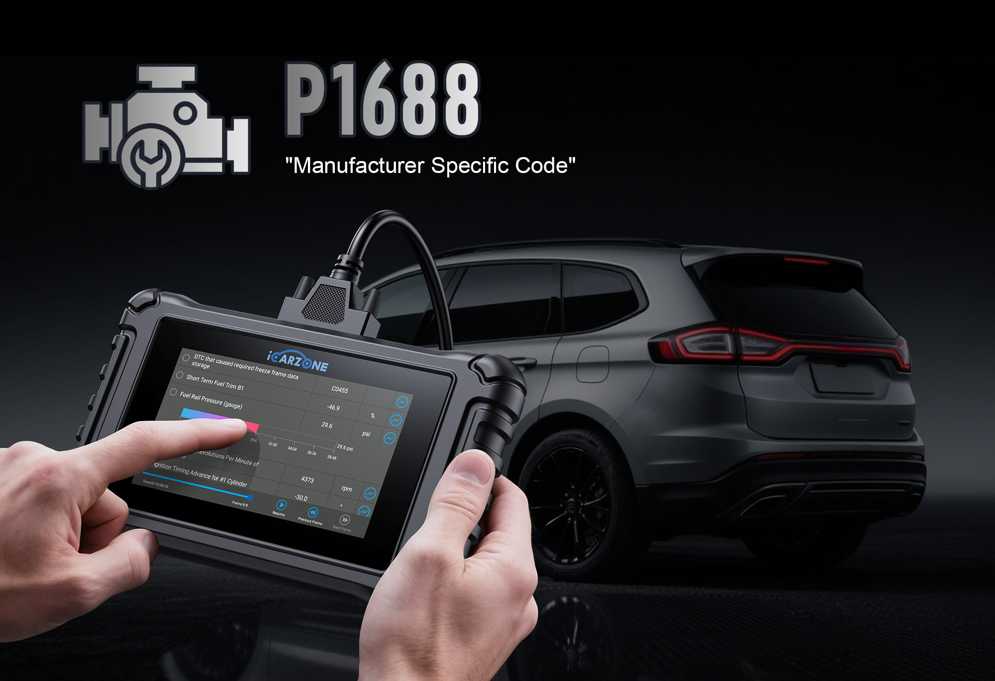 P1688 Ford F-150 EcoBoost Fix: PCM Power Fault Repair with ICARZONE UR800