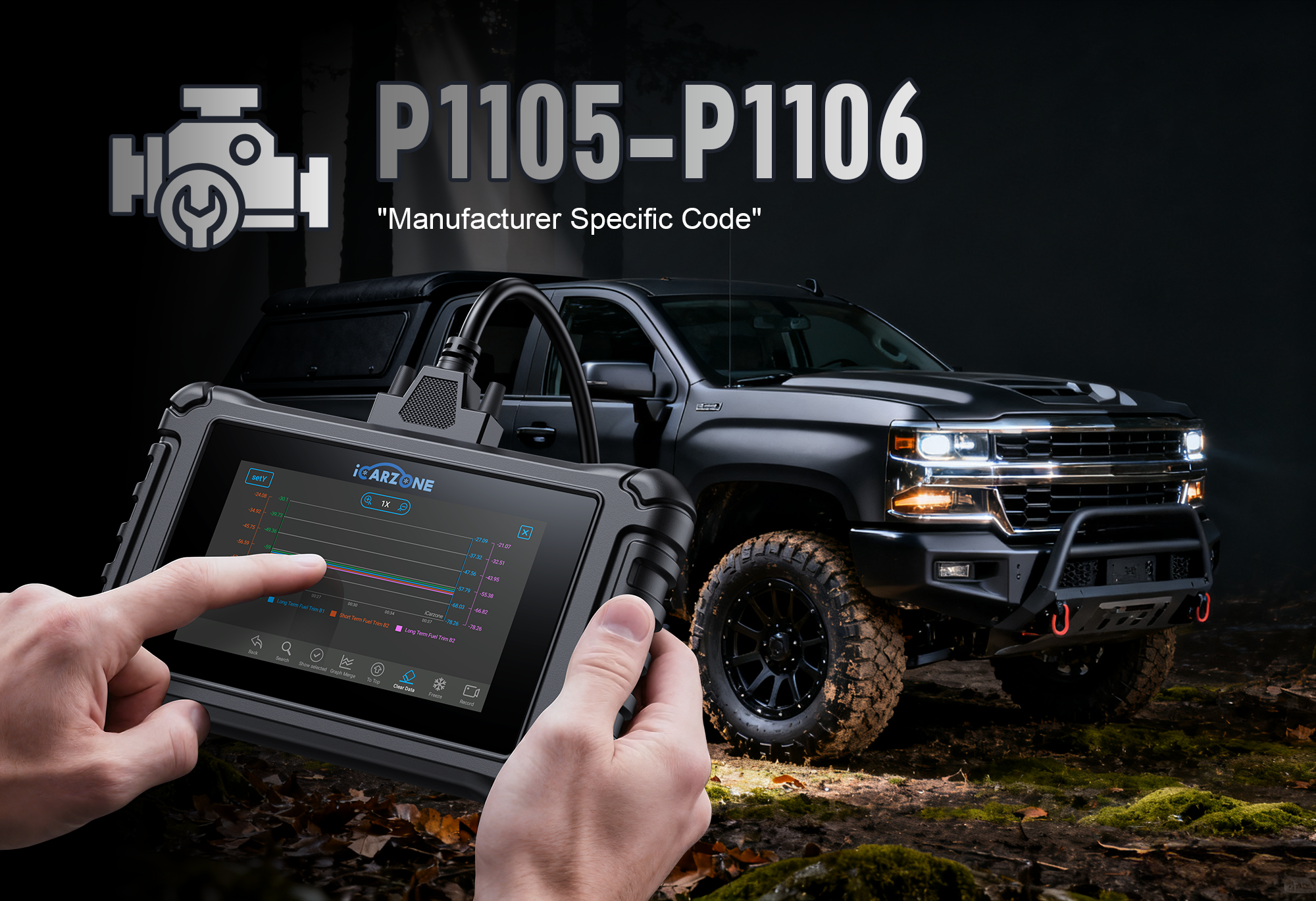 P1105-P1106 Ford Codes: Fix Intake Air Sensor Issues With UR800 | Diagnose & Repair Guide 2025