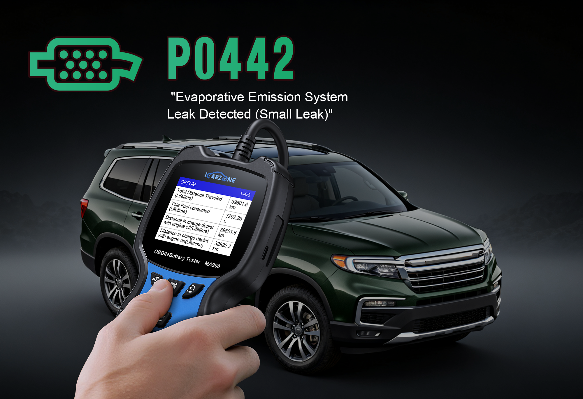 P0442 Code: EVAP System Small Leak in Toyota Camry | 2025 DIY FIX WITH ICARZONE MA100