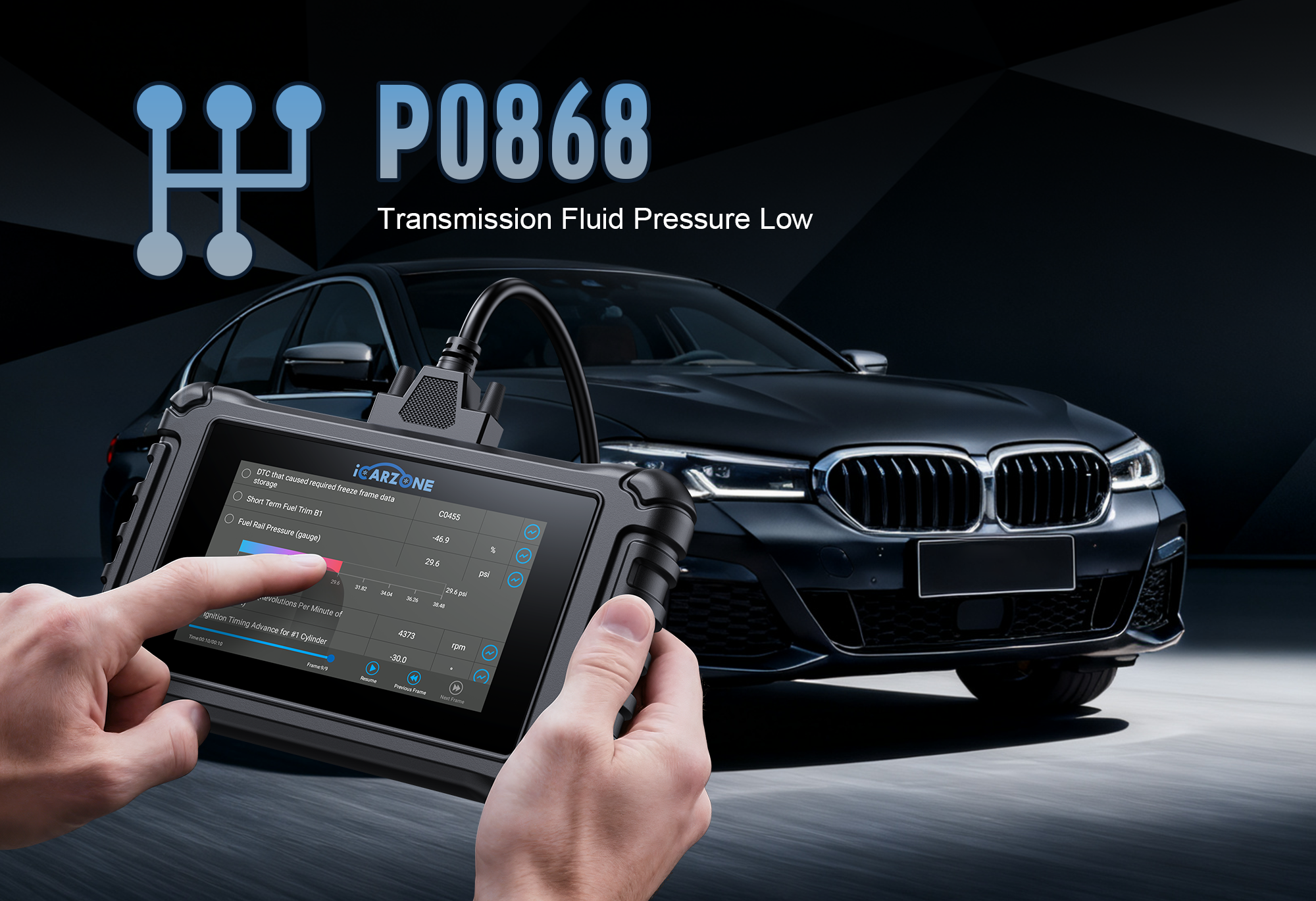 P0868 Code in Chevrolet Silverado 1500: Fix transmission fluid pressure issues  with ICARZONE UR800