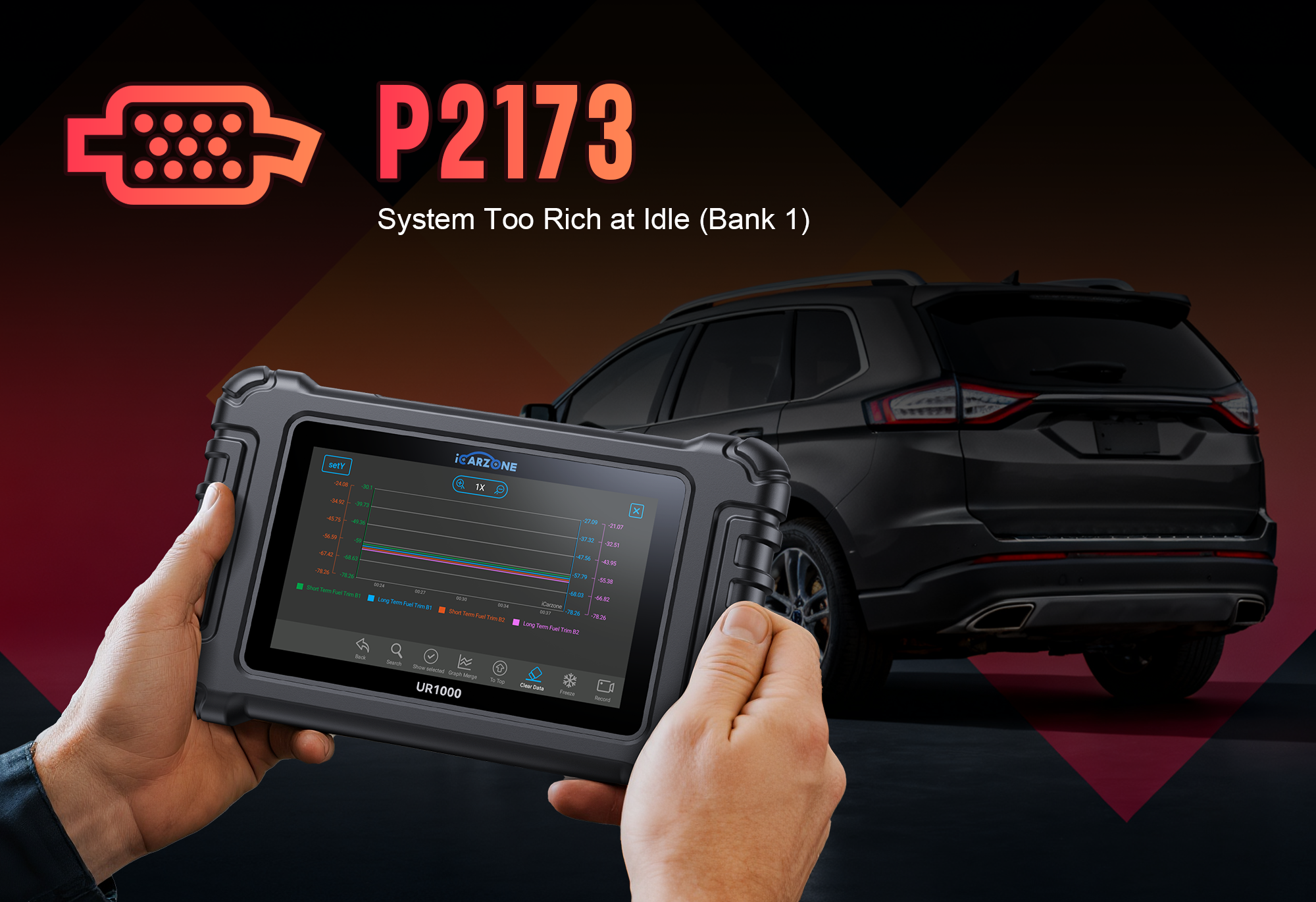 P2173 Code: Idle Air Flow Too High faults in BMW X5 | DIY Fix with ICARZONE UR800