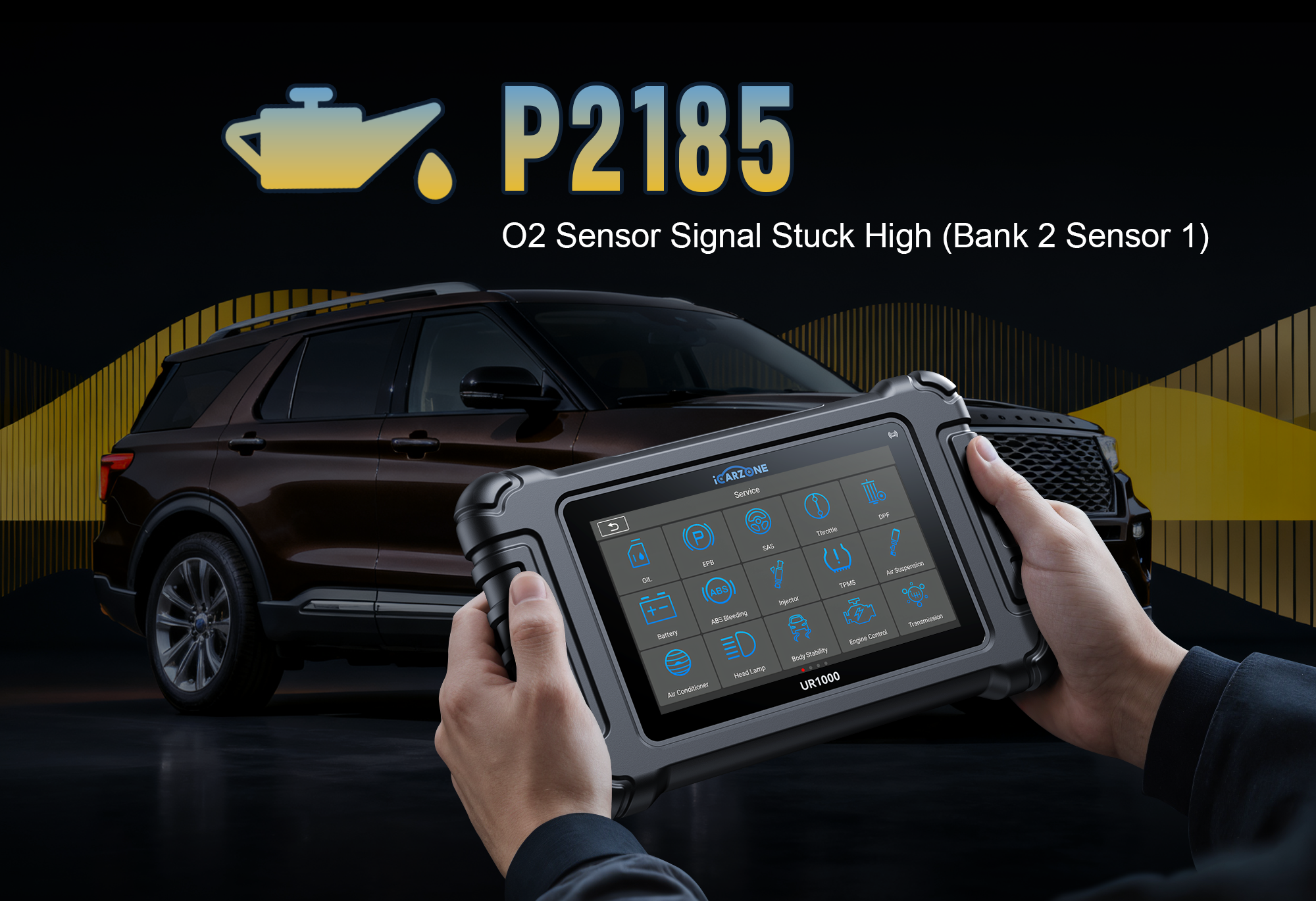 P2185 Code Idle Speed - System Too Rich Faults in Mercedes C-Class: Fix with ICARZONE UR800