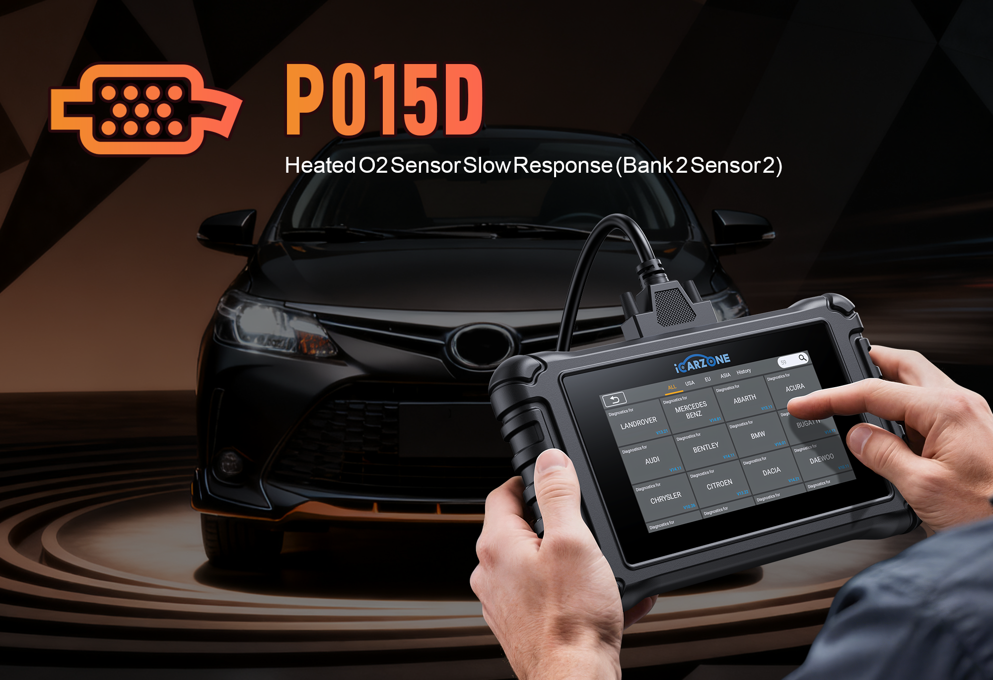 P015D Code Oxygen Sensor Heater Control Circuit Performance (Bank 2, Sensor 1) faults in Audi | Fix with ICARZONE UR1000