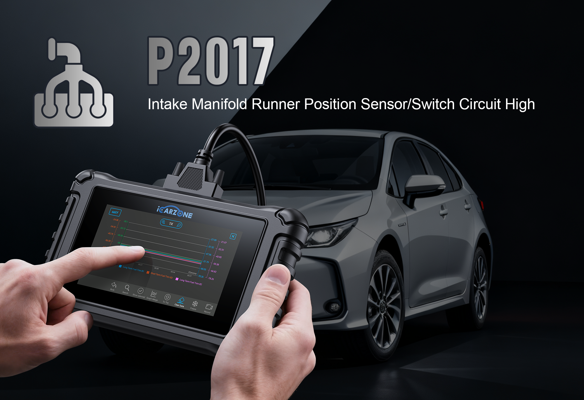 P2017 Code: Fix Intake Manifold Sensor Fault with ICARZONE UR800