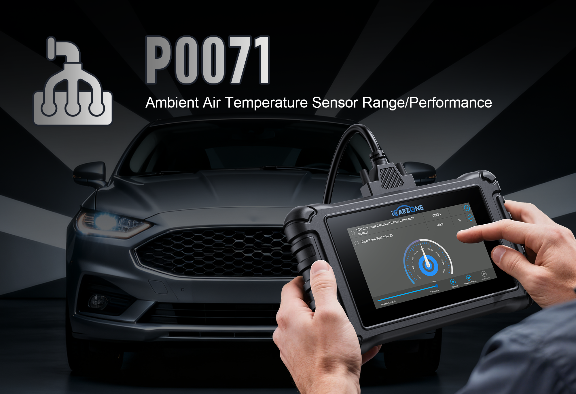 P0071 Fix: ICARZONE UR800 for Ambient Air Temp Sensor Fault | 2022-2024 M254