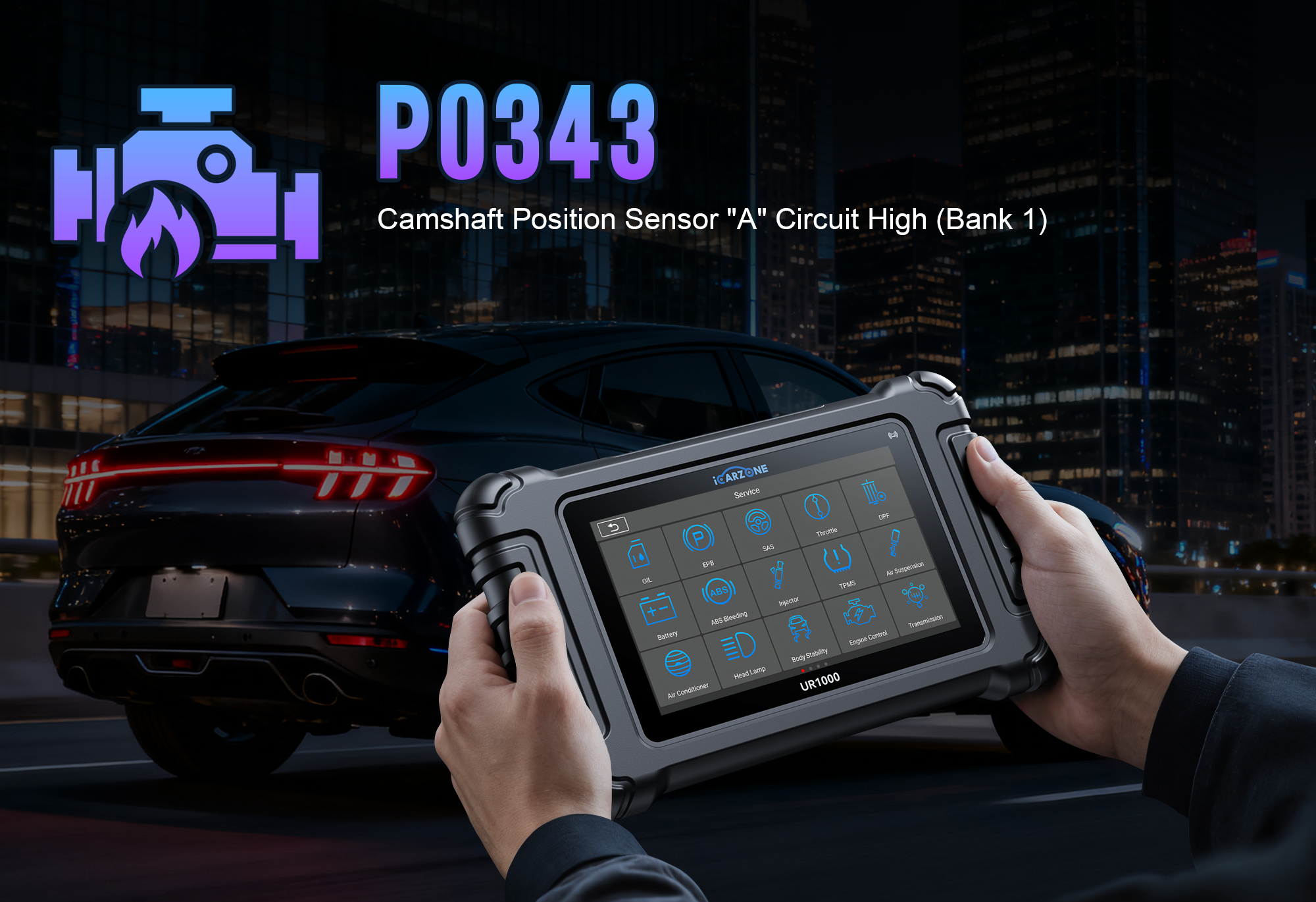 P0343 Audi Q5 (B9): Fix Camshaft Position Sensor A Circuit High Input with ICARZONE UR1000