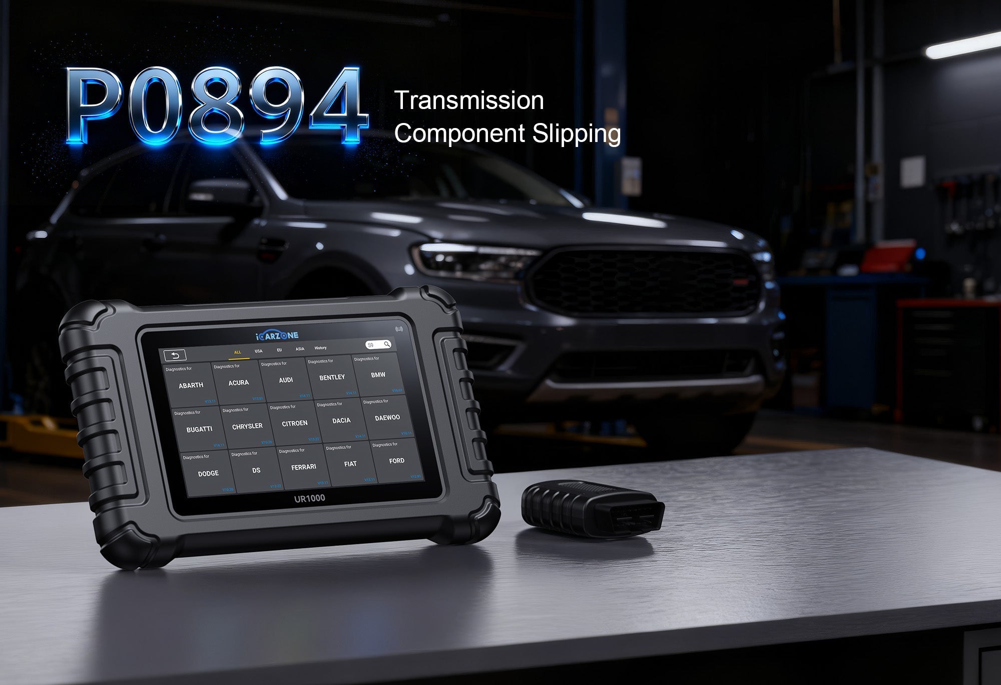 P0894 Chevrolet Silverado 1500 (10L80): Fix Transmission Component Slippage with ICARZONE UR1000