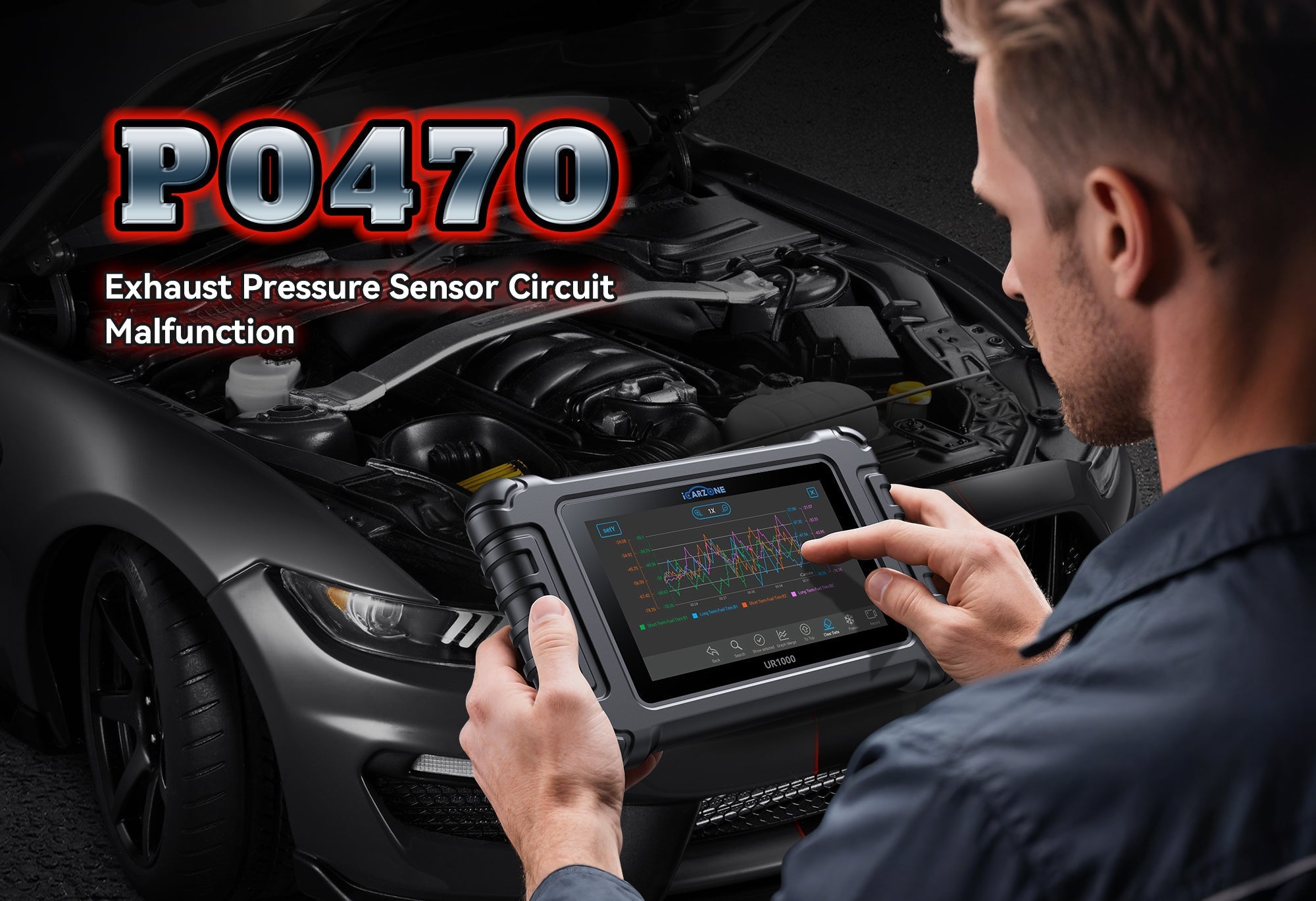 UR1000 Diagnostic Tool: Fix P0470 Exhaust Pressure Sensor Fault in Audi A3 (2020-2024) – Pro Guide
