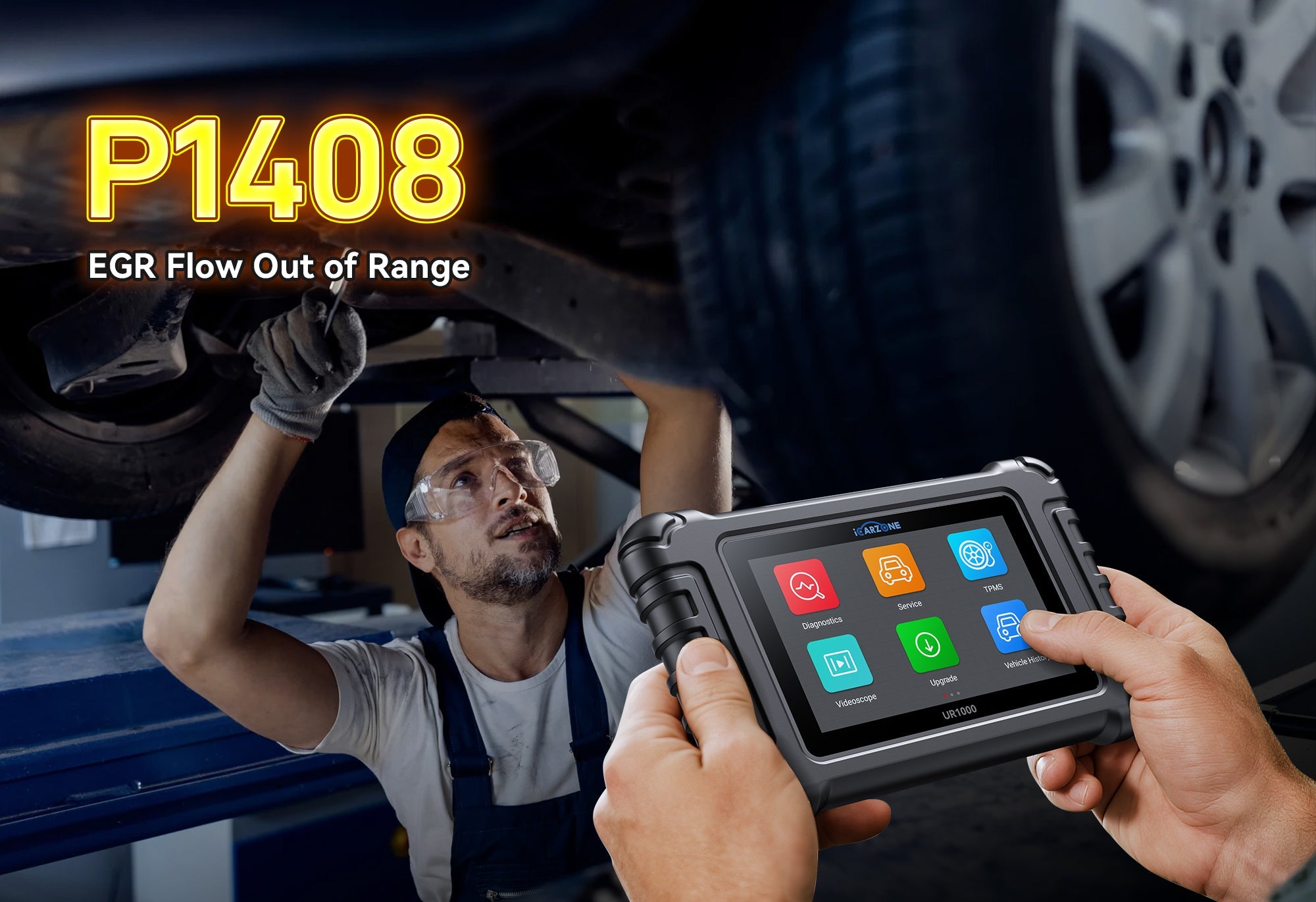 P1408 Ford F-150 (2017-2023): EGR Pressure Circuit Fix with ICARZONE UR1000