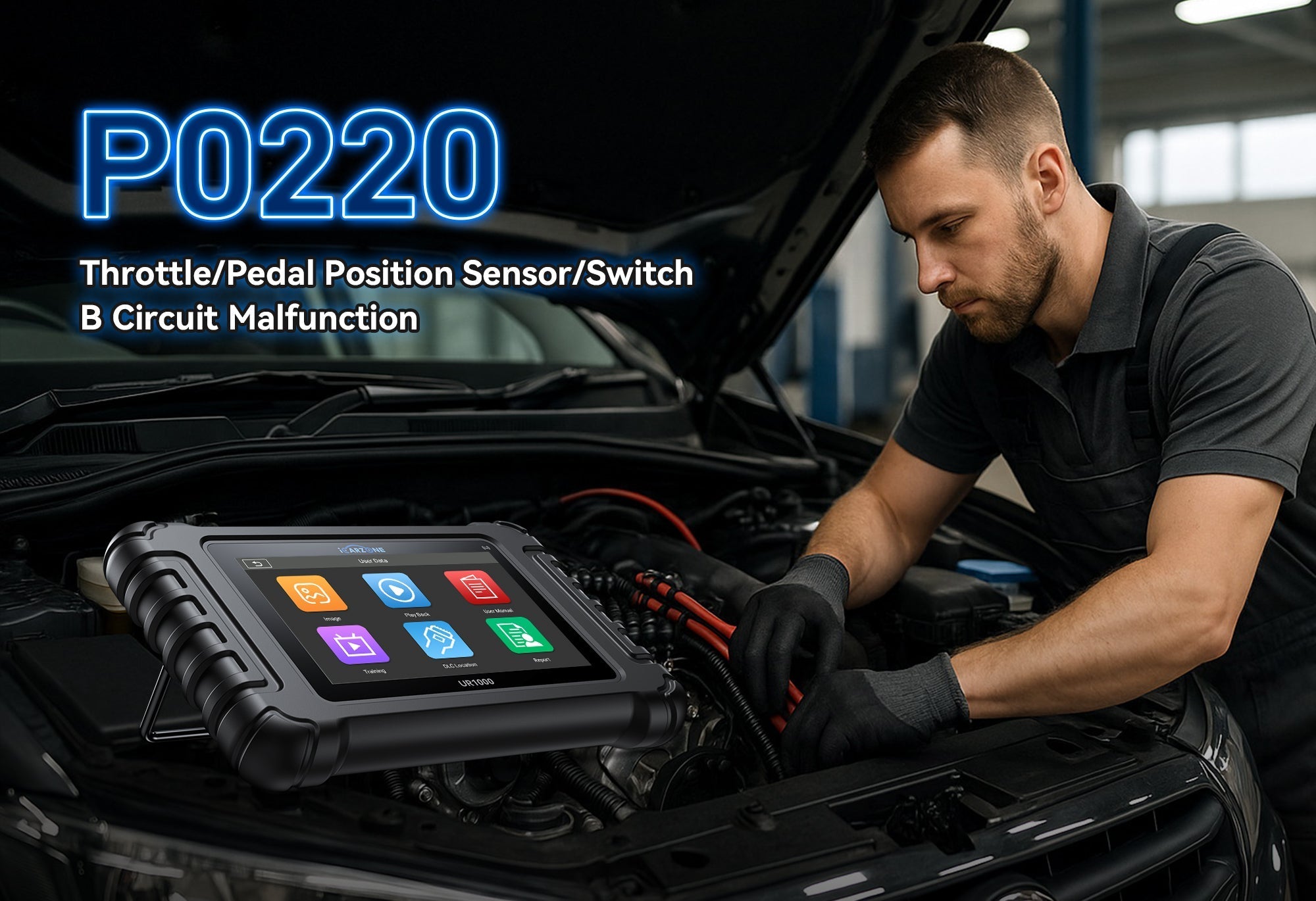 Pedal Position Sensor B Circuit with ICARZONE UR1000