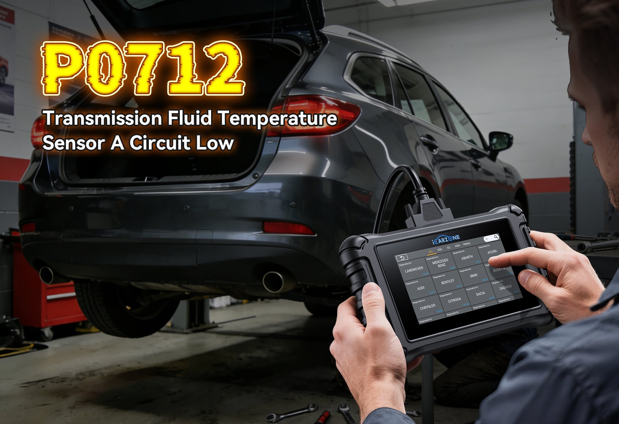 P0712 Audi Q3 45 TFSI (2019-2024): Fix TFT Sensor Low Input with ICARZONE UR800