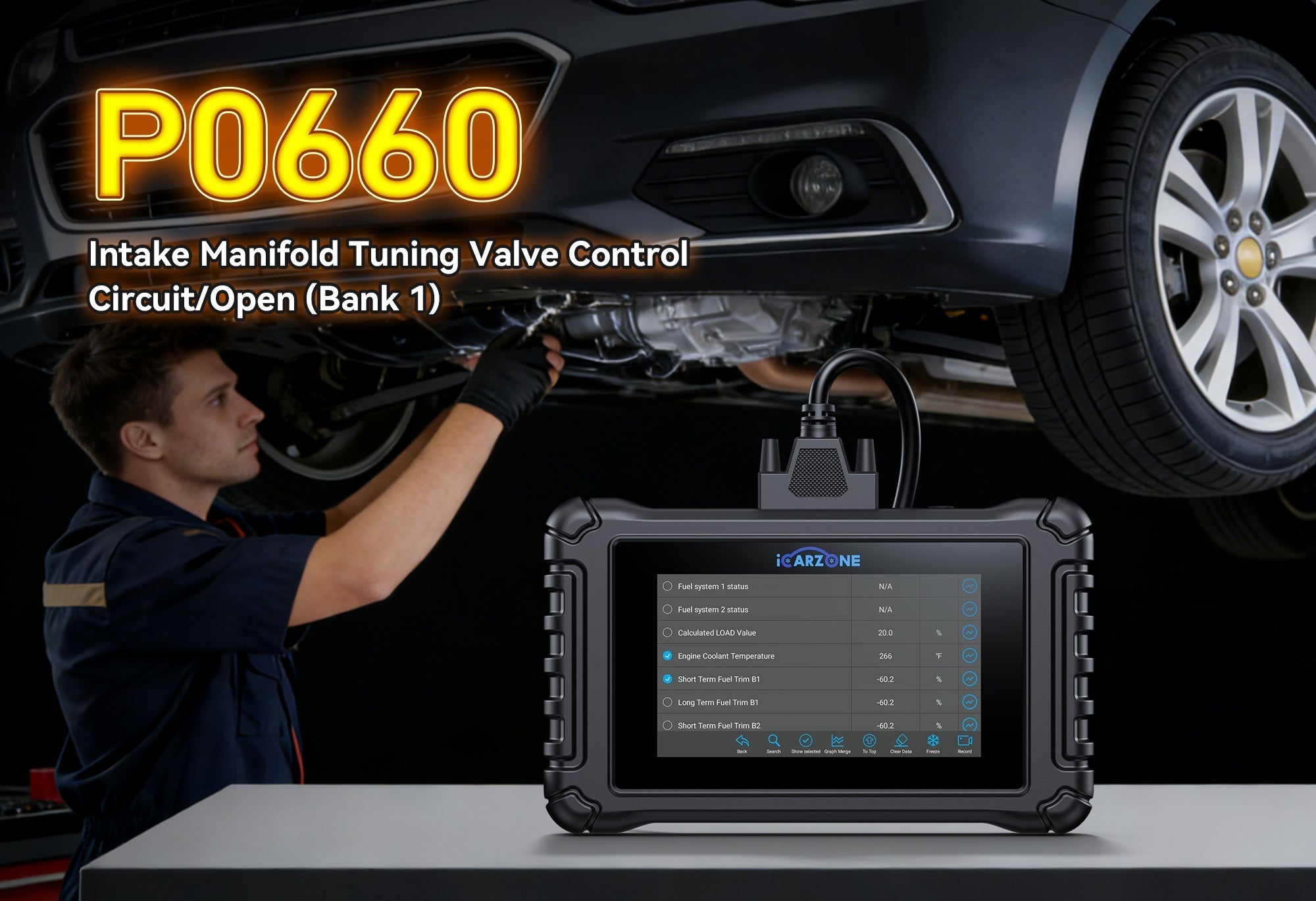 P0660 Code in VW Golf: Fix Intake Manifold Tuning Valve Control Circuit Faults with ICARZONE UR800