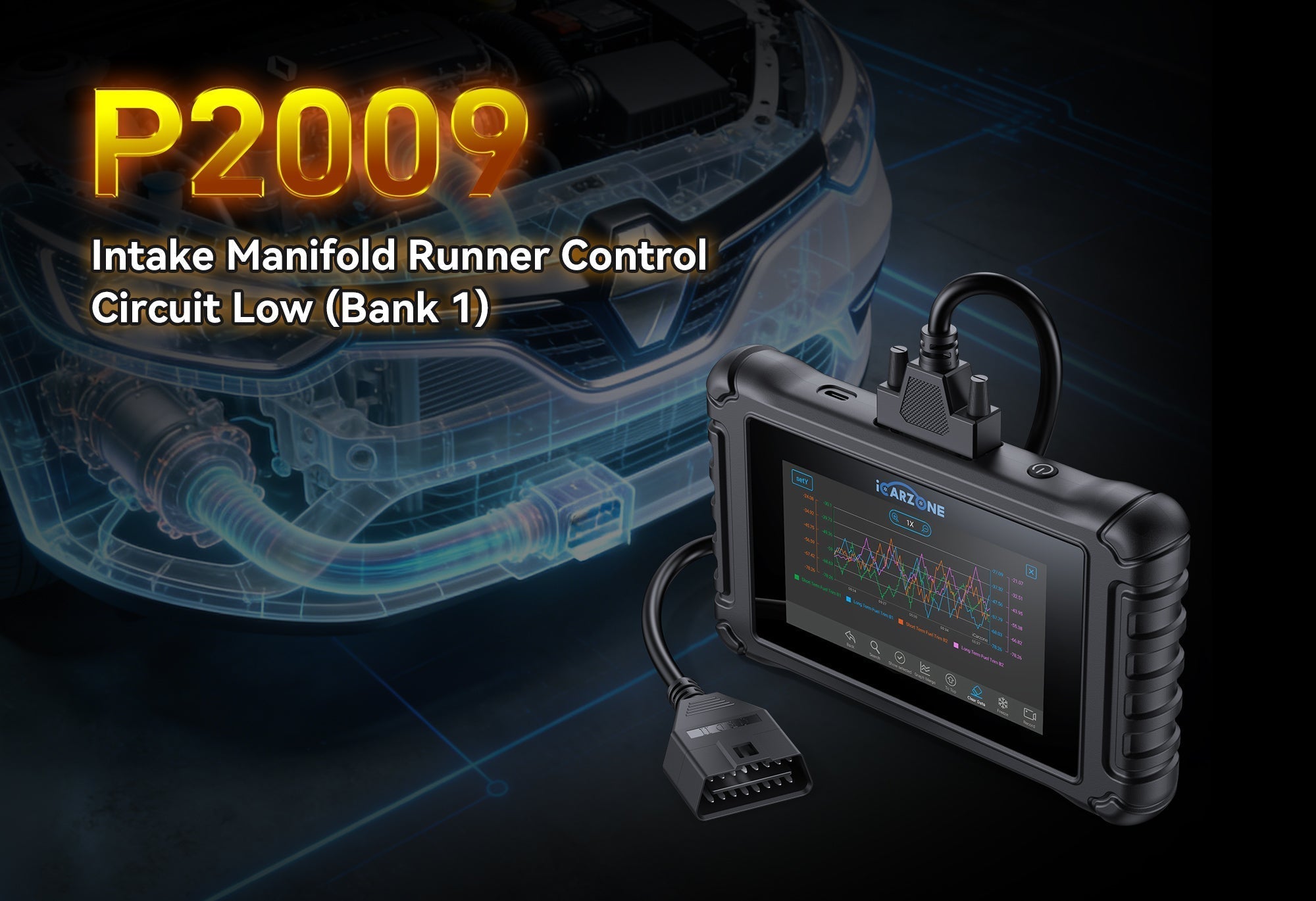 P2009 fault: Intake Manifold Runner Control Circuit Fault (Bank 1) | FIX WITH ICARZONE UR800