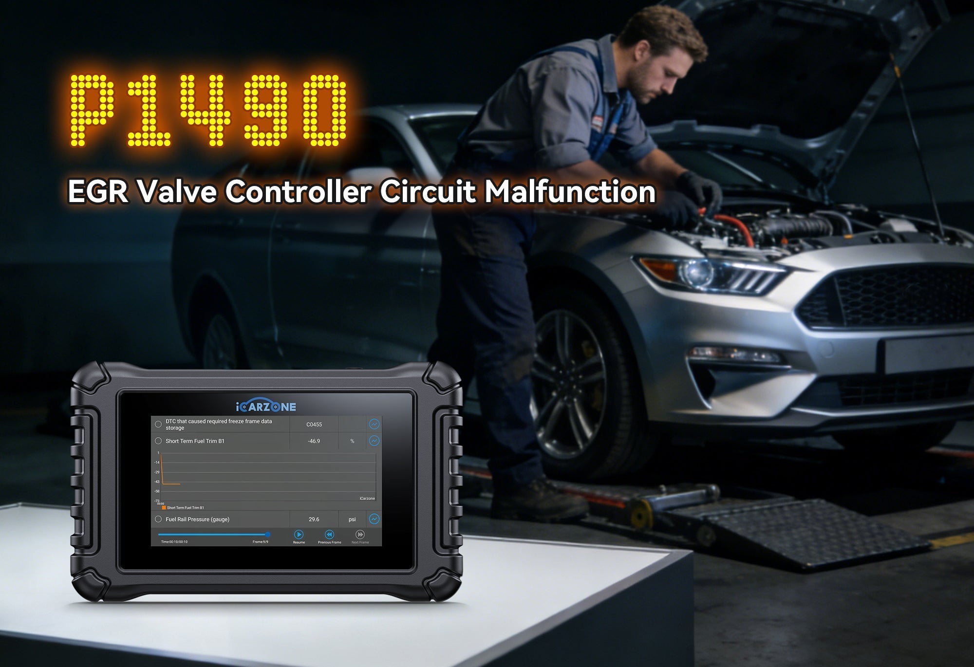 EASY FIX P1490 Cod Evaporative Emission (EVAP) Purge Flow Insufficient faults | ICARZONE UR800