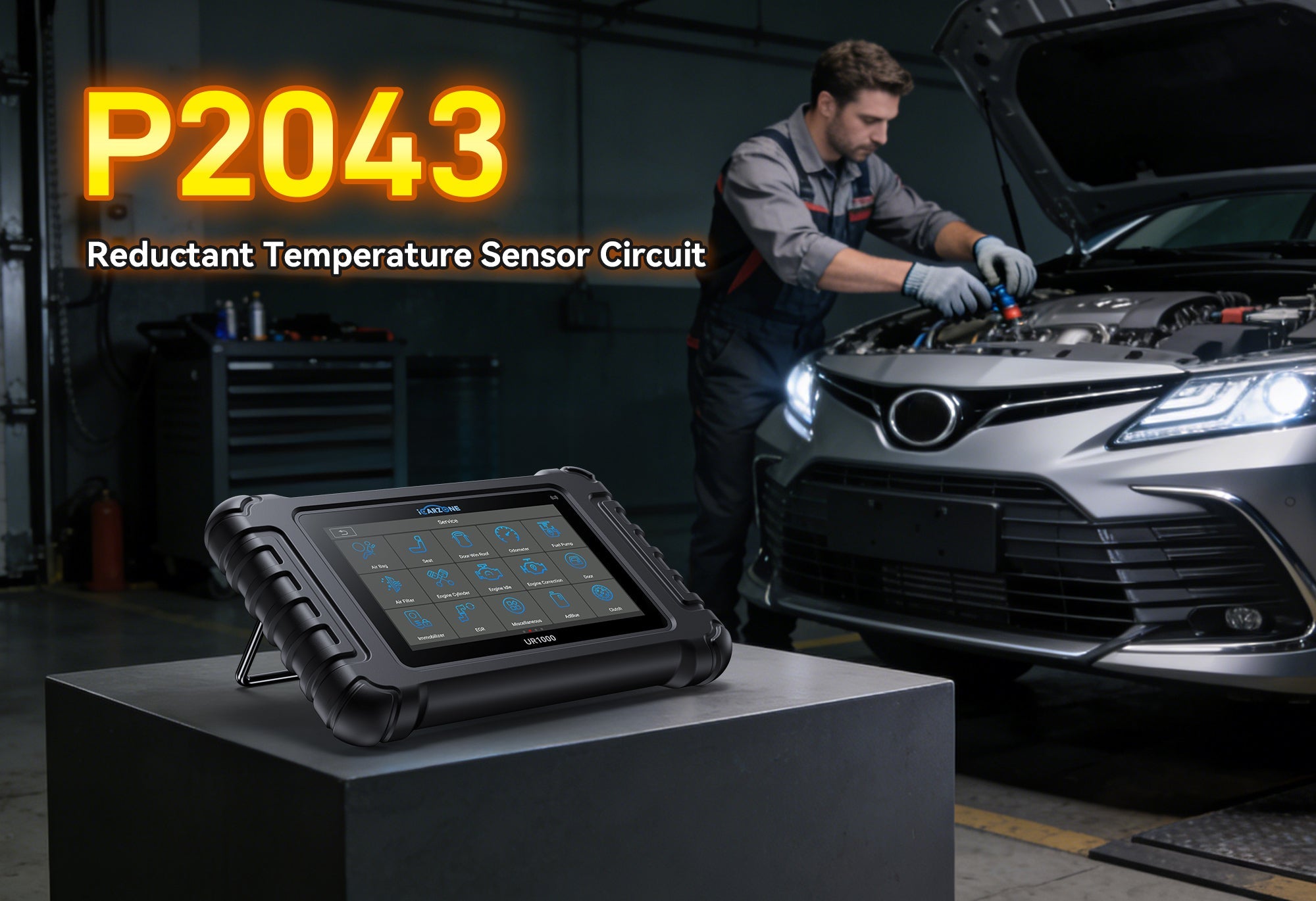 Diagnose and fix P2043: DPF Differential Pressure Sensor High Input with ICARZONE UR1000
