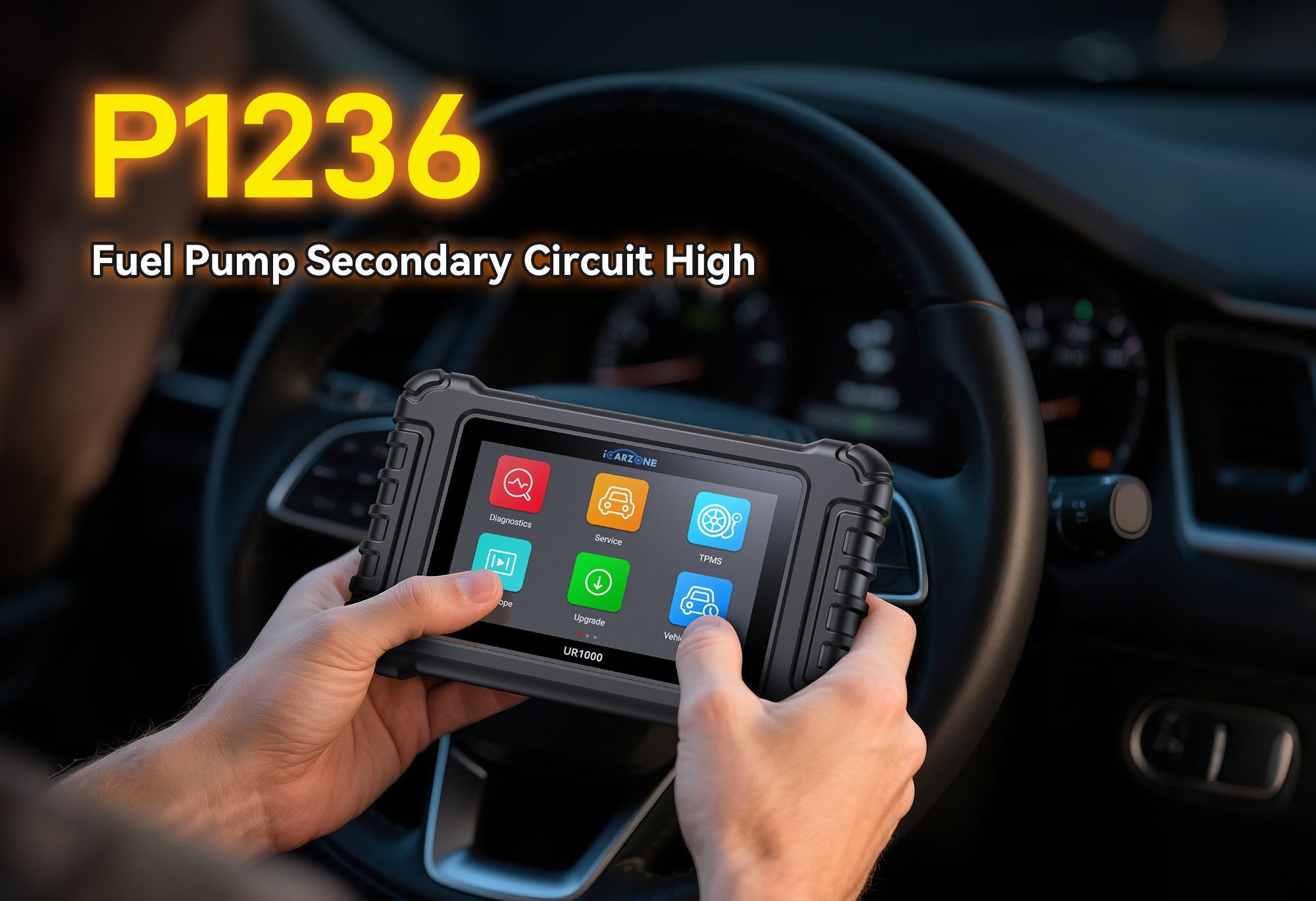 P1236 Code: Fix Fuel Pump Secondary Circuit Fault with ICARZONE UR1000 Diagnostic Tool