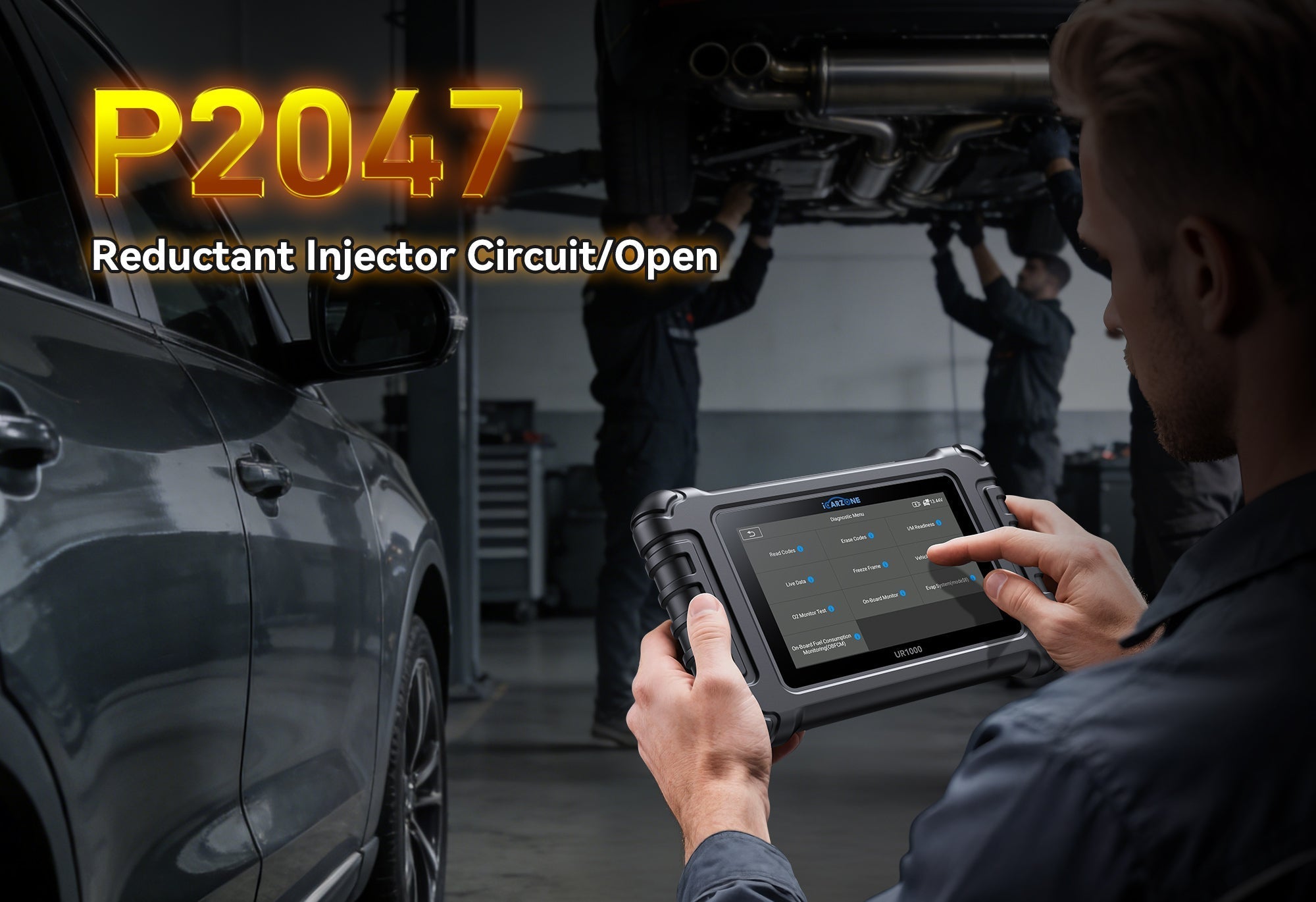 P2047 Code in Mercedes: Fix SCR NOx Sensor Fault with ICARZONE UR1000