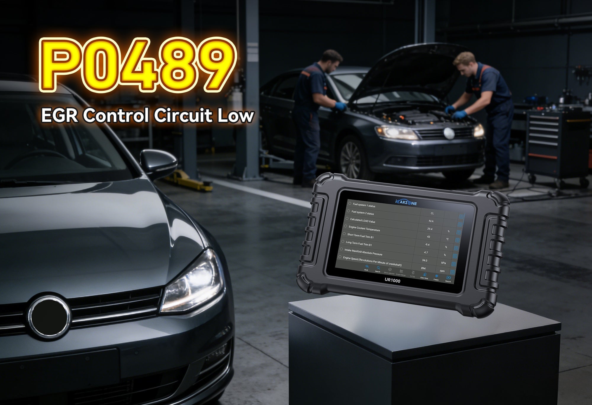 P0489 Code in VW: Fix Cooling Fan Circuit Fault with ICARZONE UR1000