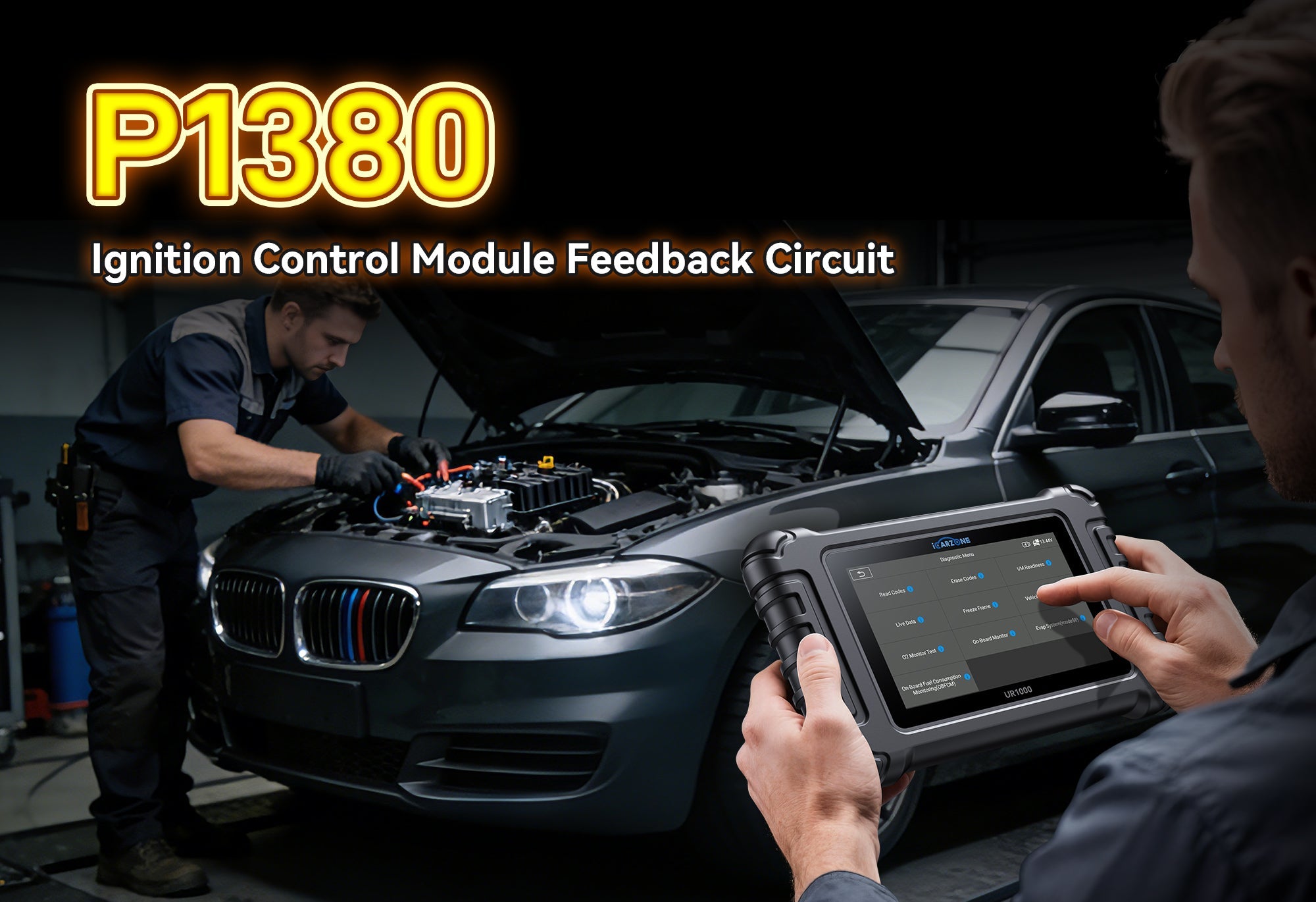 Fix P1380 Code with ICARZONE UR1000 Diagnostic Tool