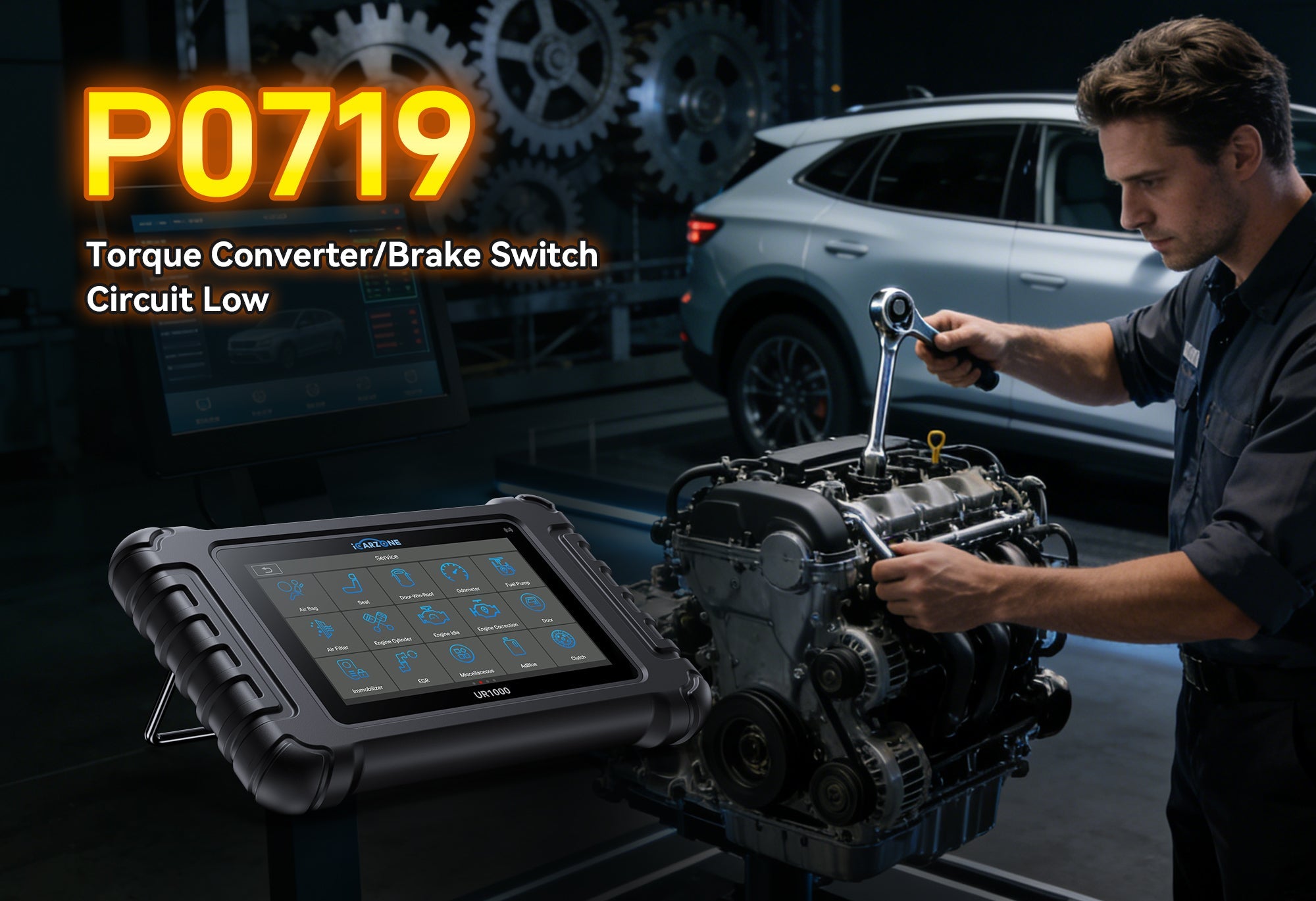 Fix P0719 Code with ICARZONE UR1000 Diagnostic Tool