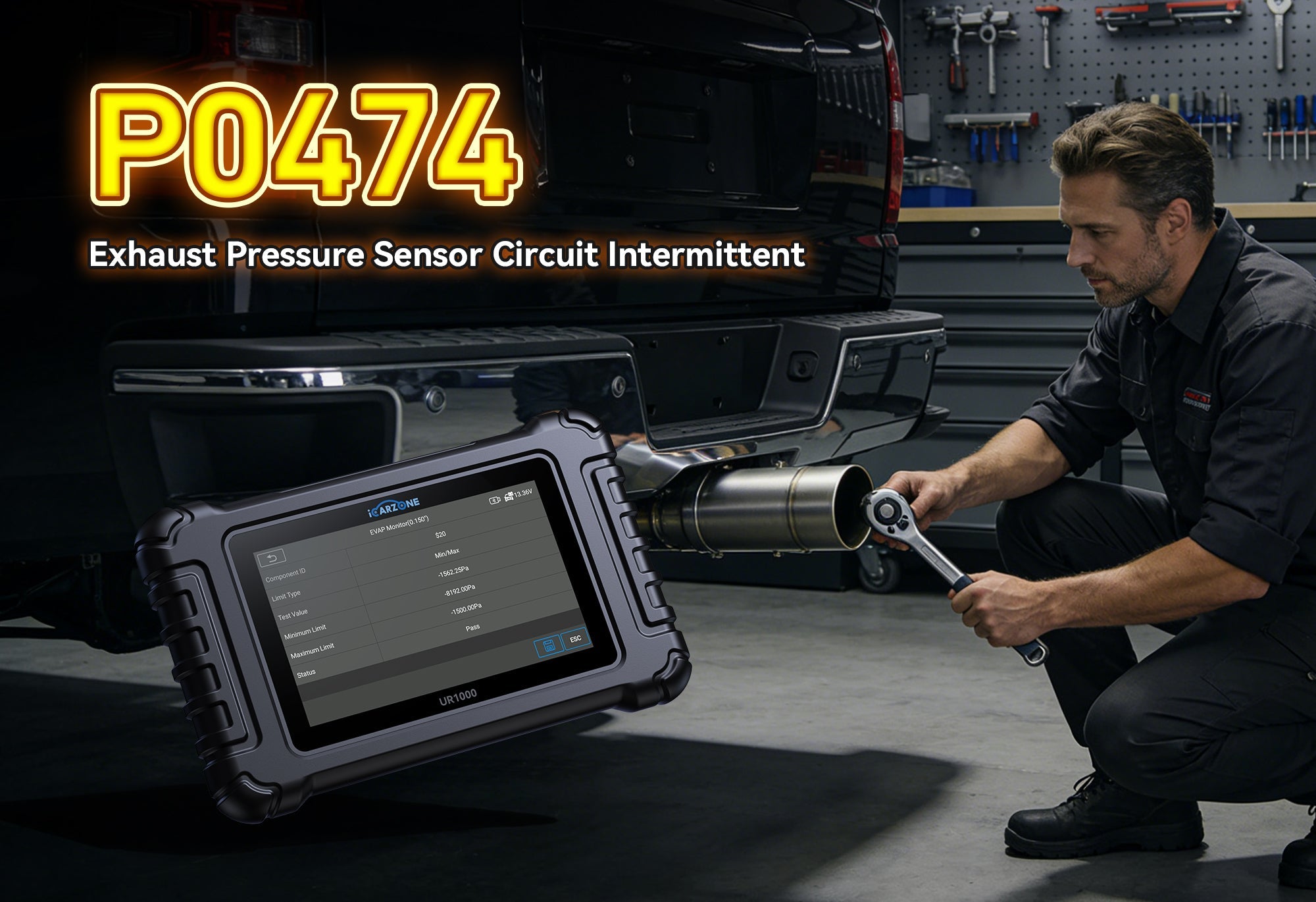 Fix P0474 Code with ICARZONE UR1000 Diagnostic Tool