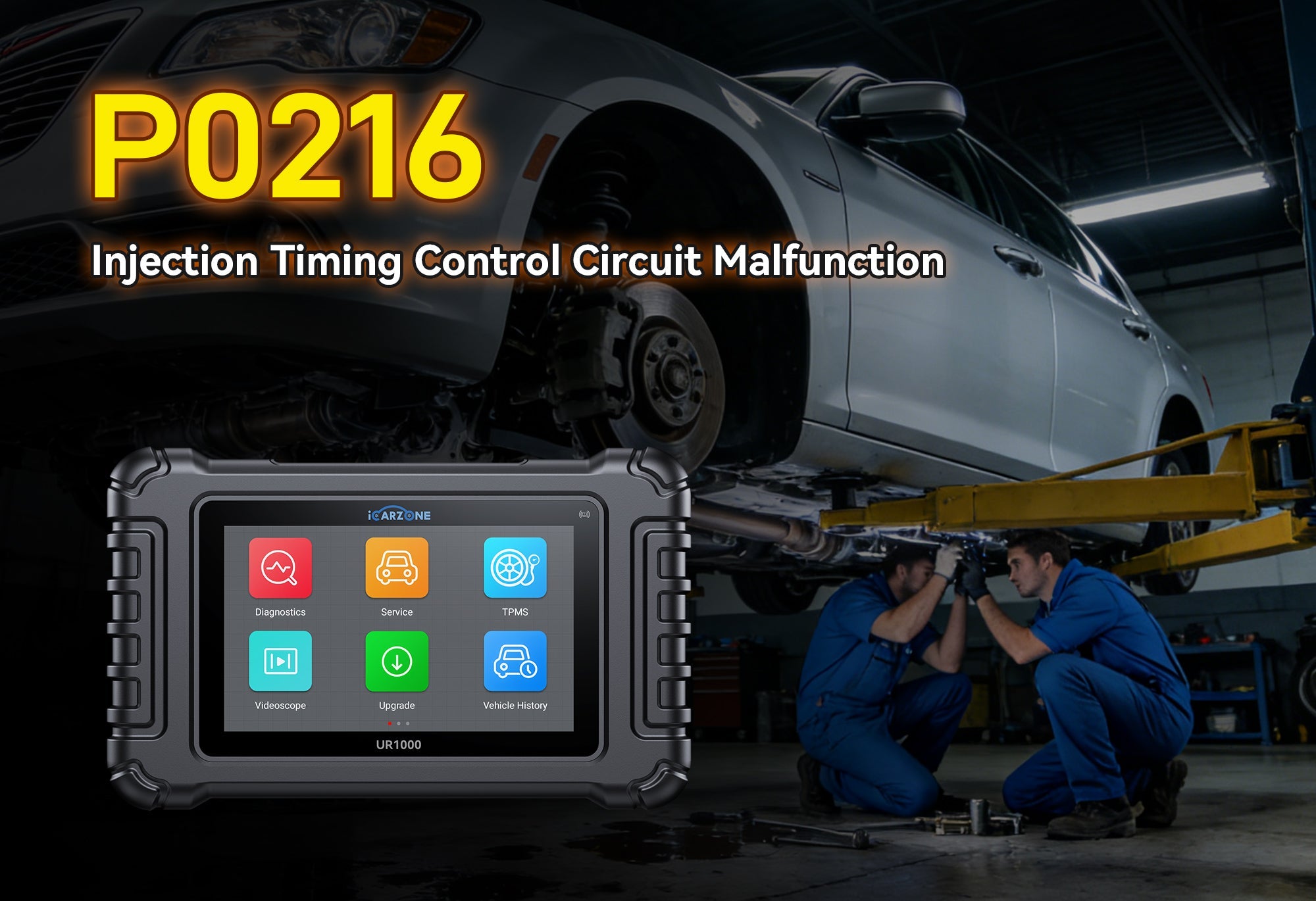 Fix P0216 Code with ICARZONE UR1000 Diagnostic Tool