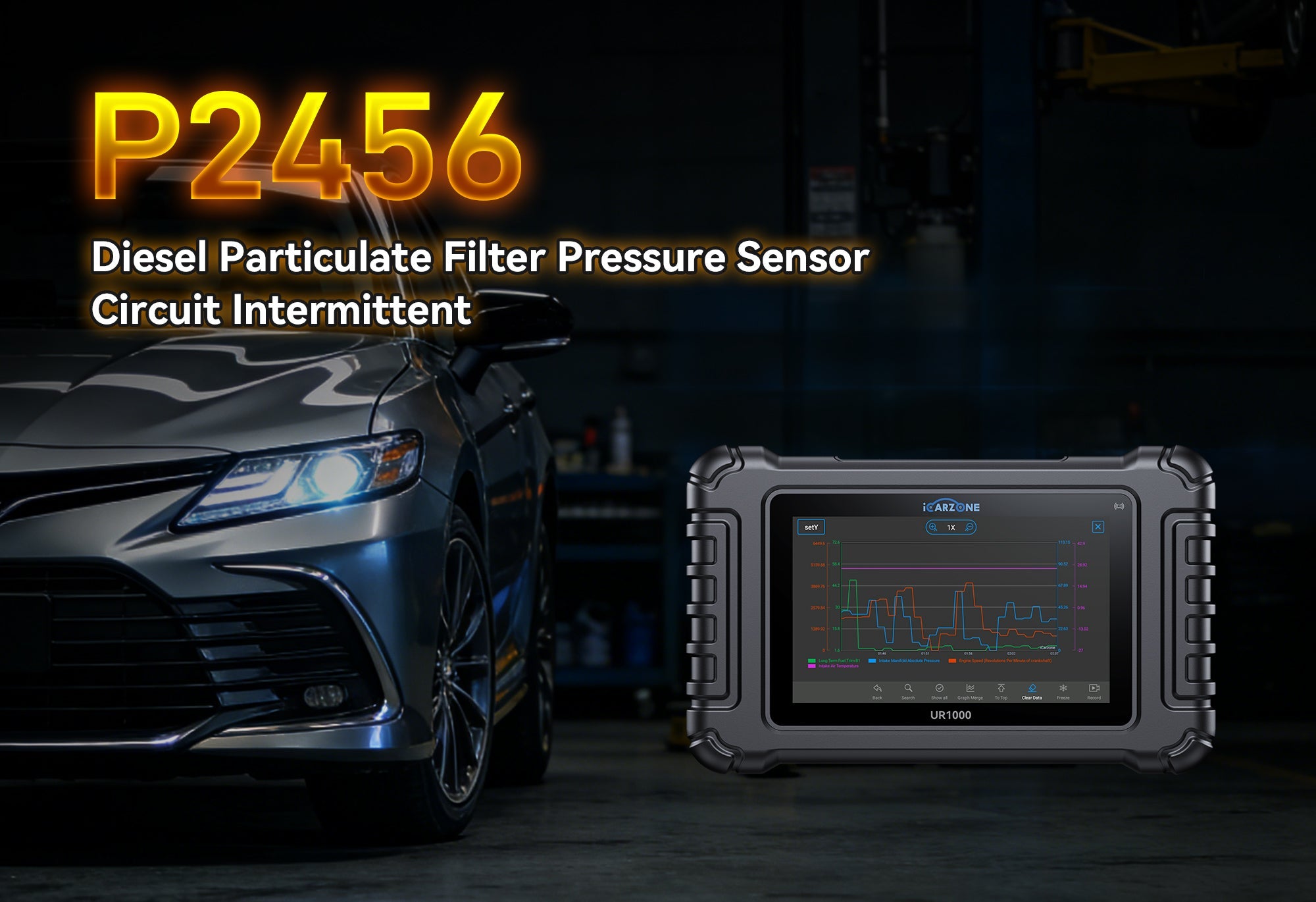 Fix P2456 Code with ICARZONE UR1000 Diagnostic Tool
