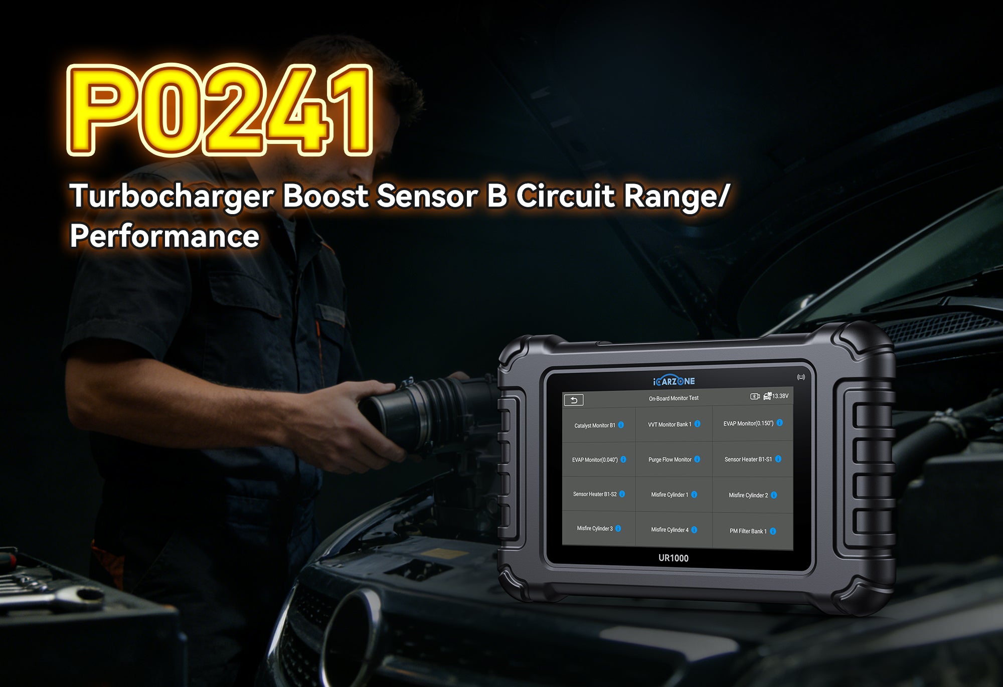 Fix P0241 with ICARZONE UR1000 Diagnostic Tool