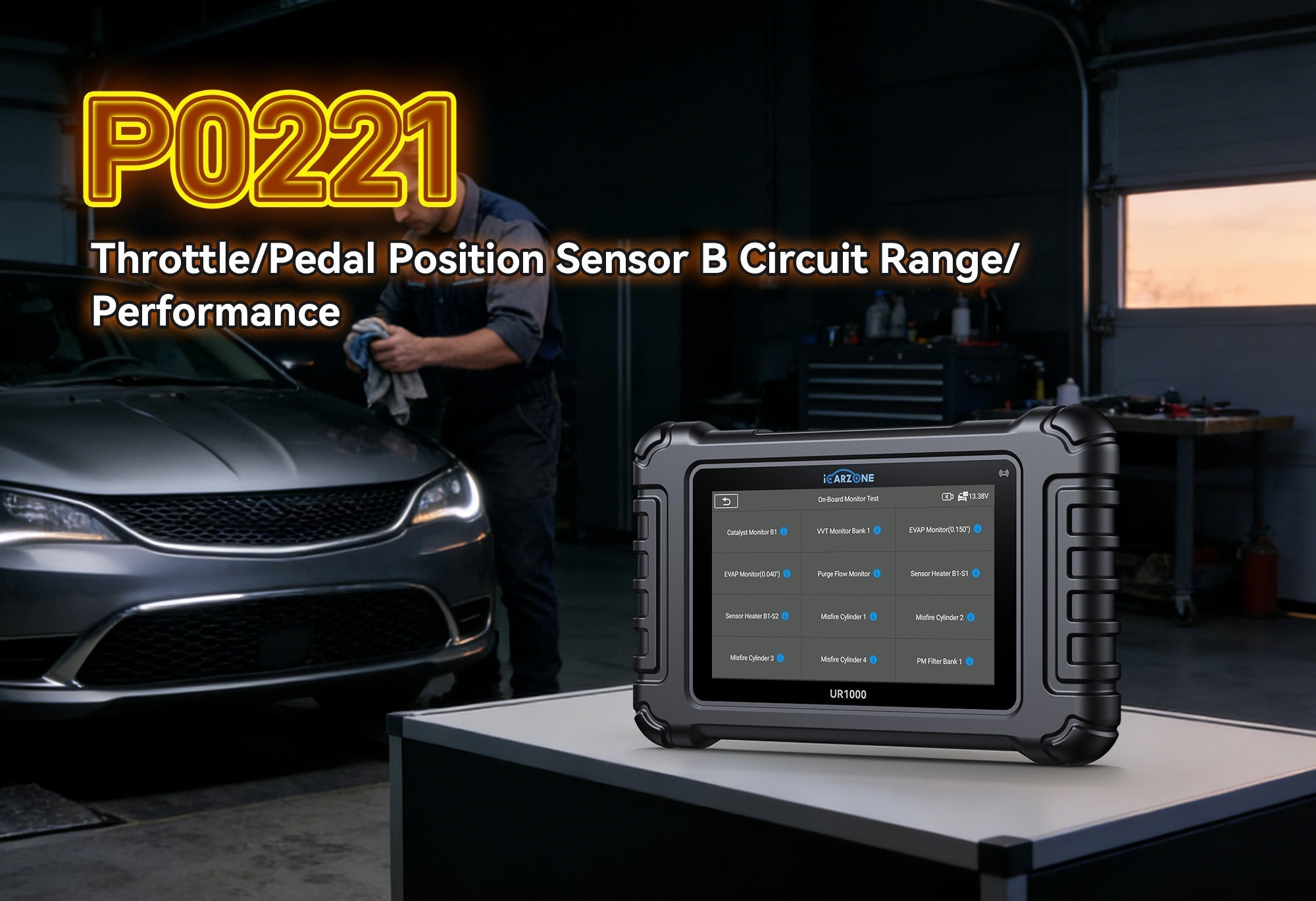Quick Fix P0221 Code Throttle Position Sensor Fault | ICARZONE UR1000