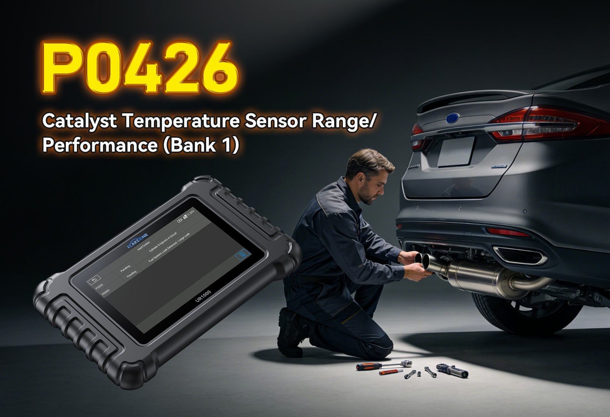Repair Guide: Fix Catalyst Efficiency Fault code P0426 with ICARZONE UR1000