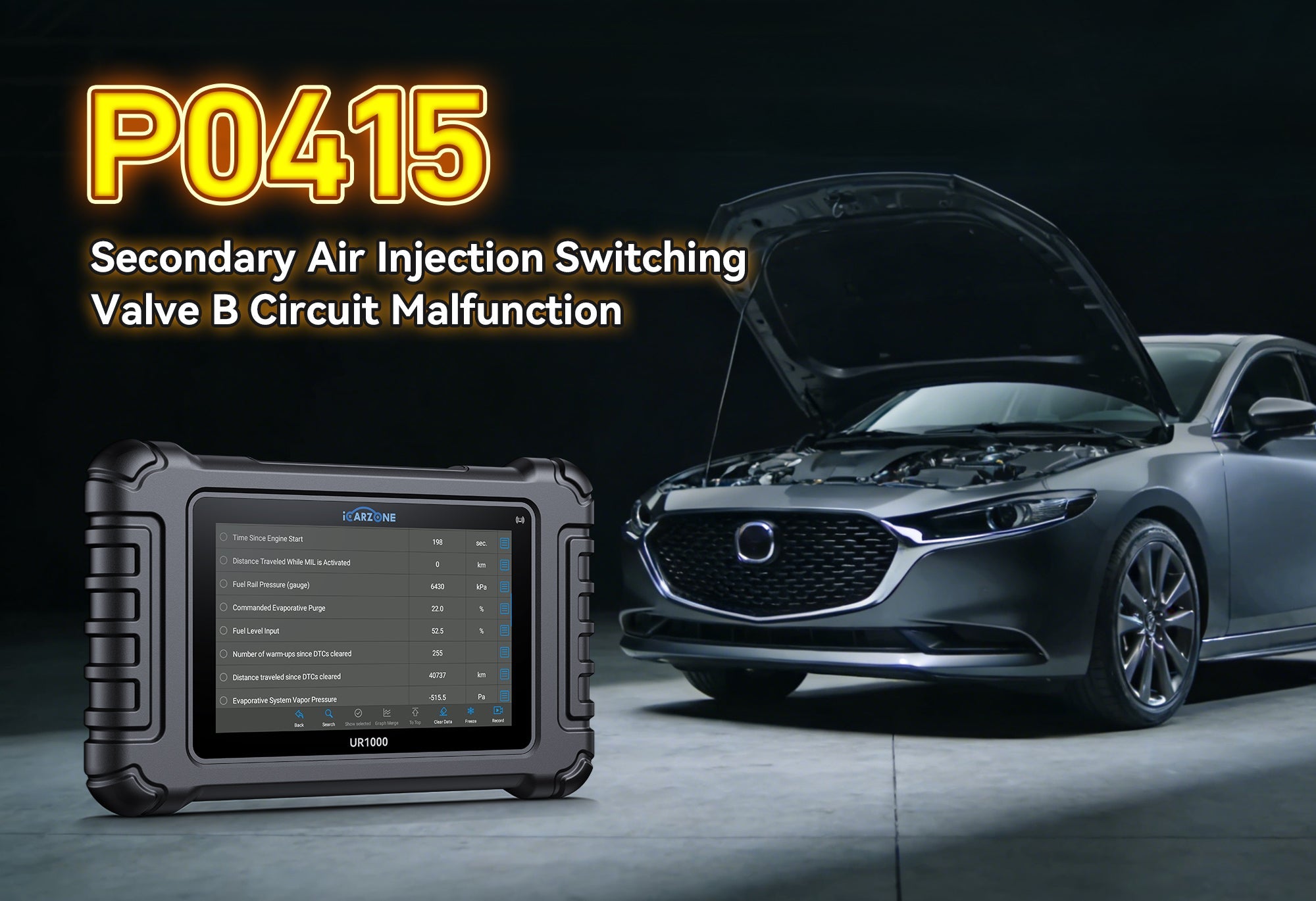 P0415 Code VW Audi Mercedes: Fix SAI Valve Circuit Open with ICARZONE UR1000