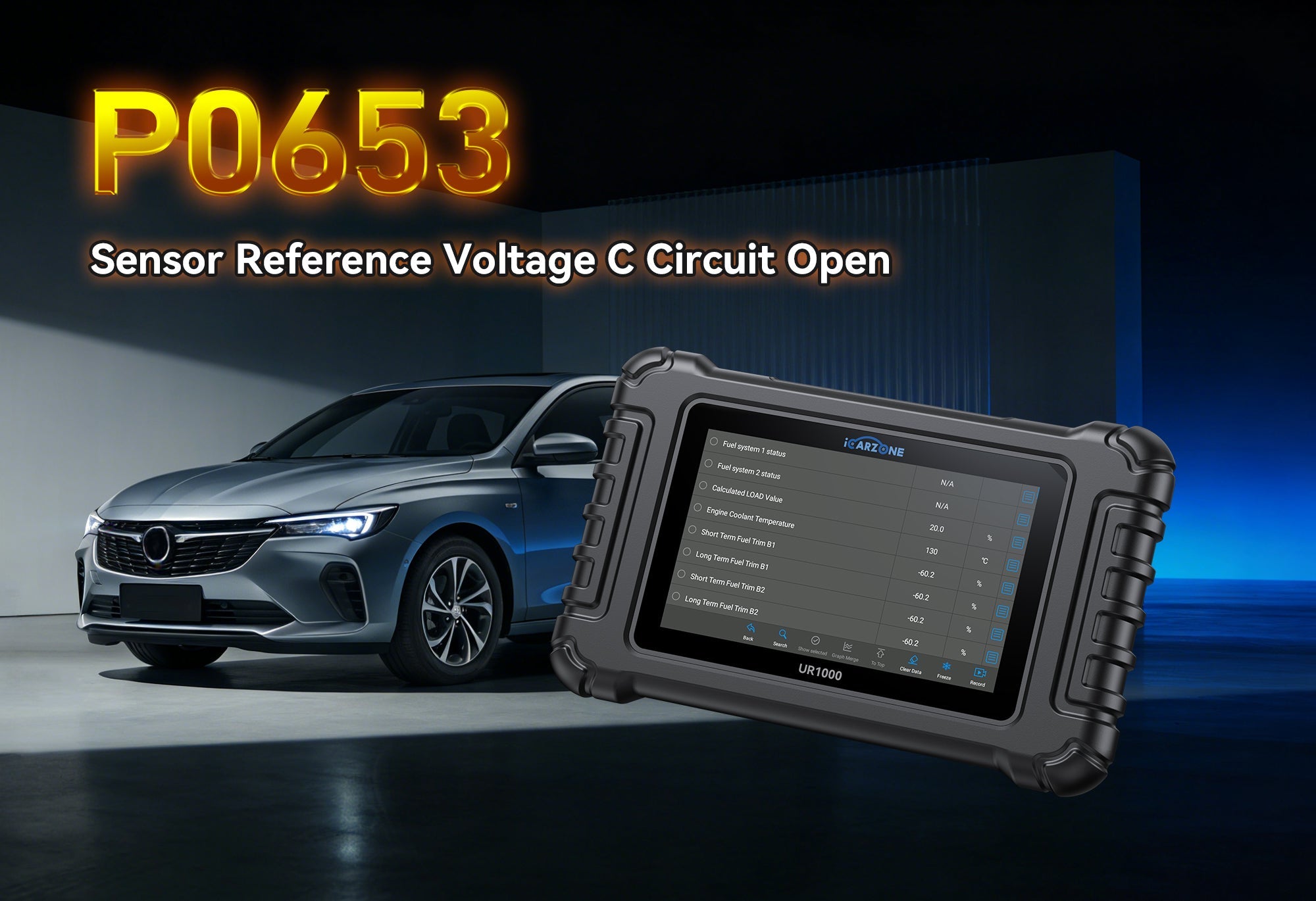 Fix P0653 Fault Code with ICARZONE UR1000 Diagnostic Tool
