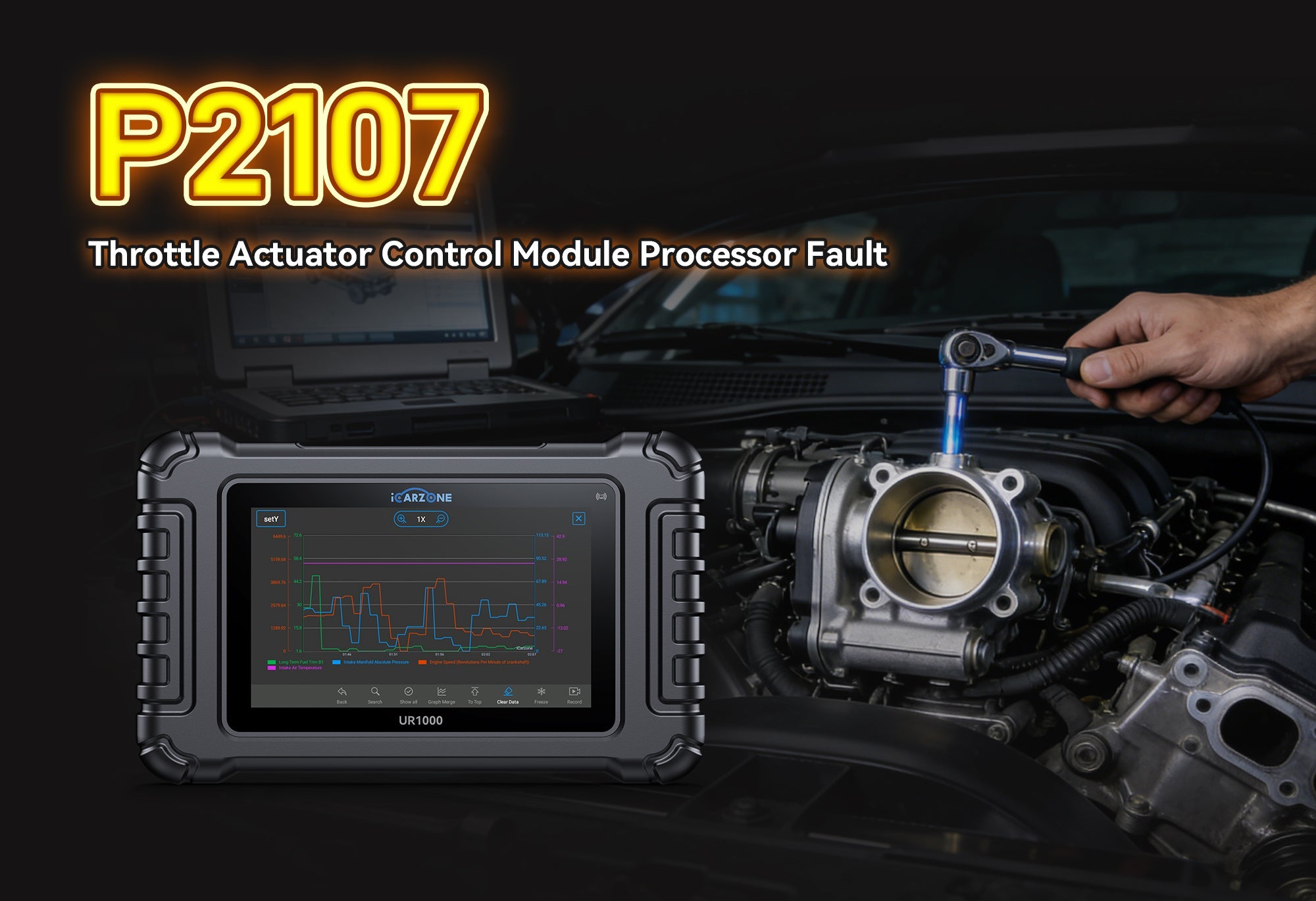 P2107 Throttle Actuator Circuit Open: Fix with ICARZONE UR1000