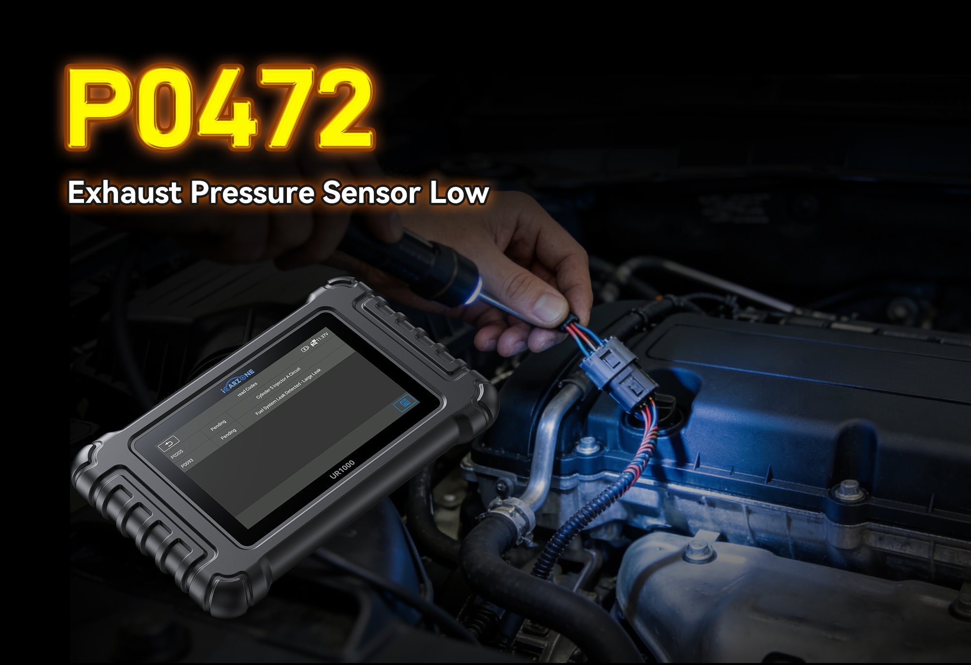 P0472: Exhaust Pressure Sensor Circuit Low Input | Fast Fix with ICARZONE UR1000