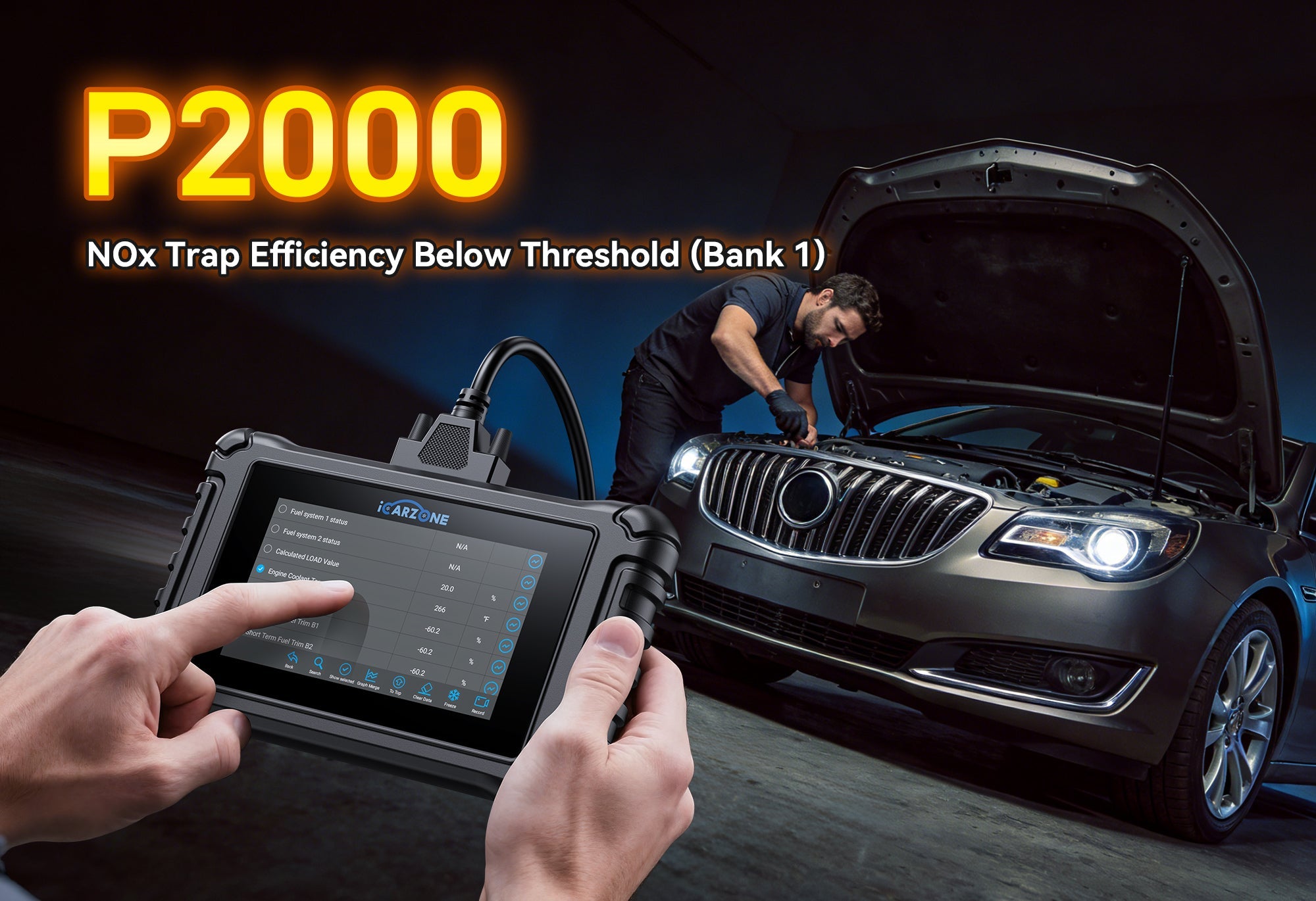 Diagnose P2000: Diesel Particulate Filter (DPF) Efficiency Below Threshold with ICARZONE UR800
