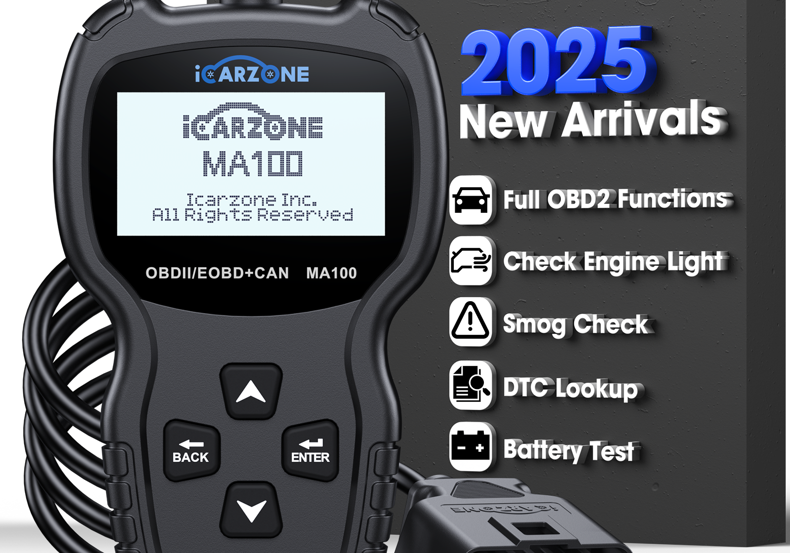 iCARZONE MA100: Affordable OBDII Diagnostic Tool | $39.99 For All Car Owners