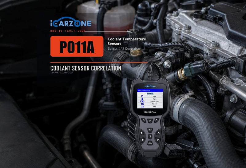 P011A Code: Coolant Temperature Sensor 1/2 Correlation