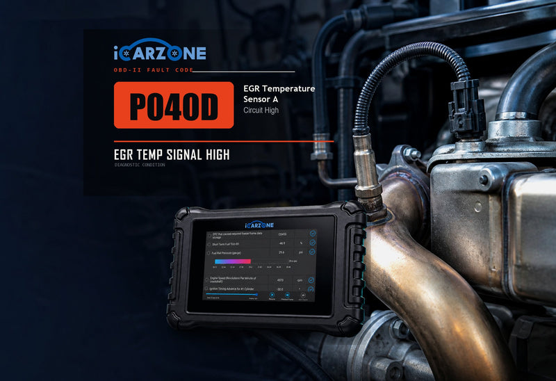 P040D Code: EGR Temperature Sensor A Circuit High