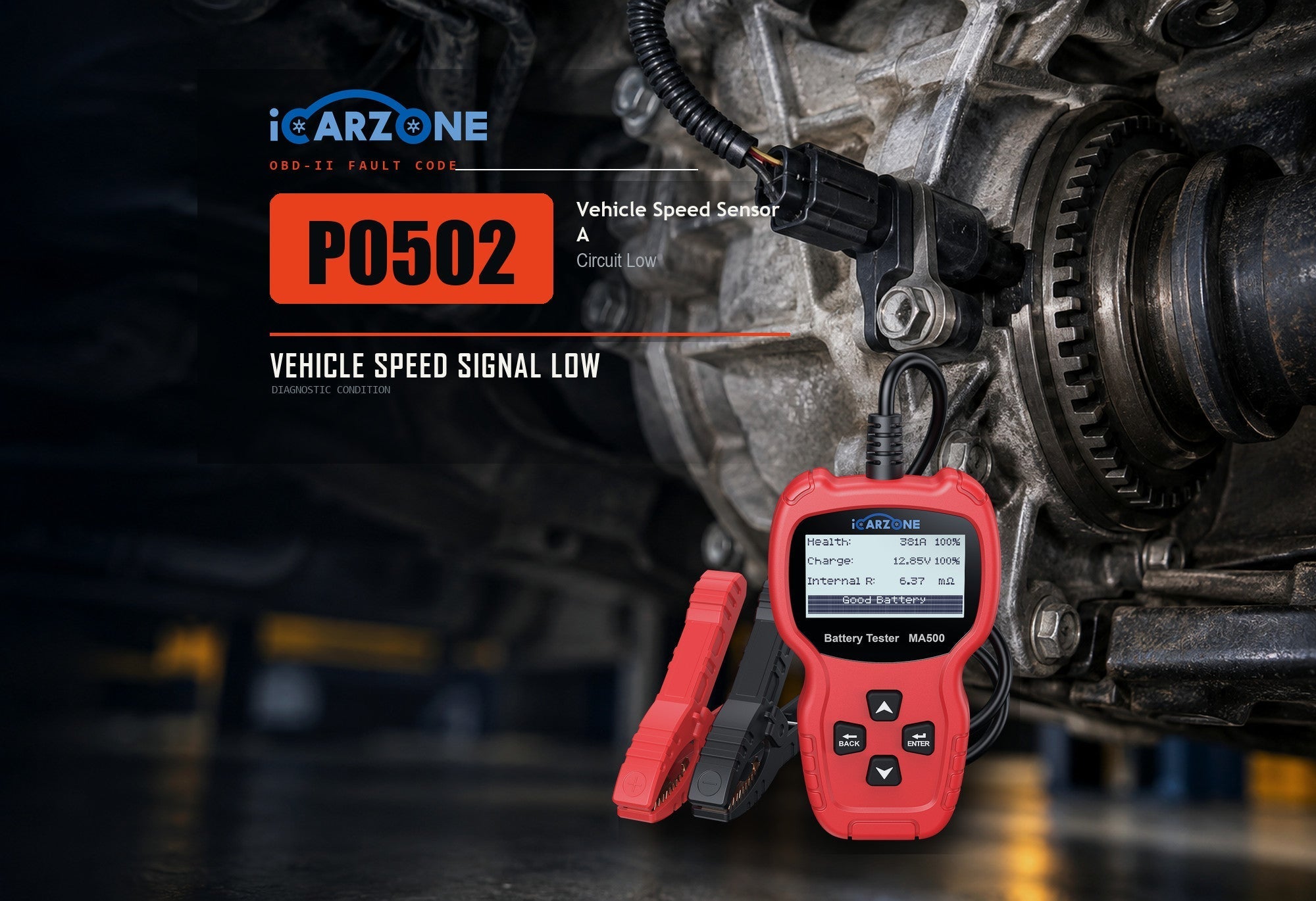 P0502 Vehicle Speed Sensor A Circuit Low diagnostic illustration