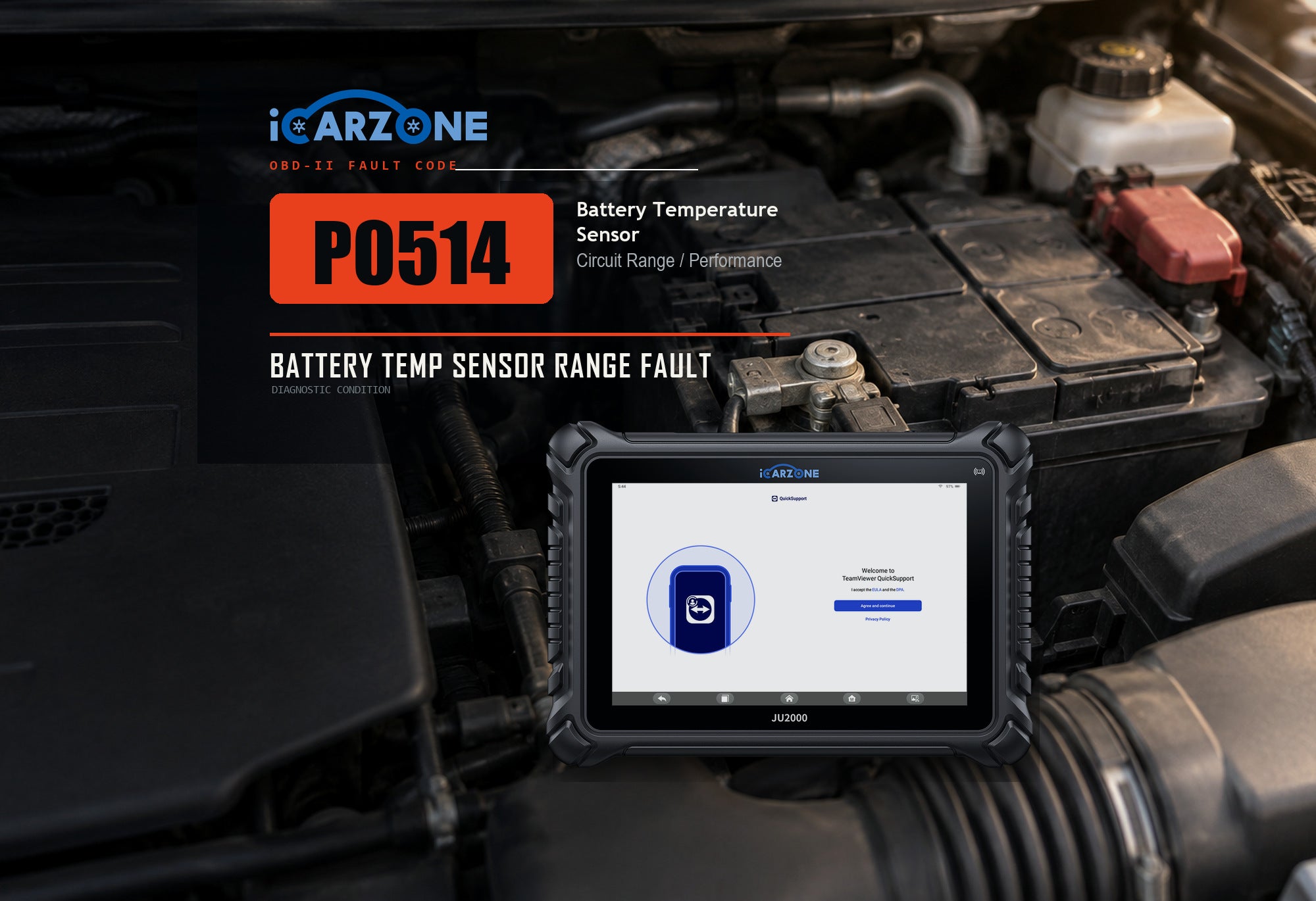 P0514 battery temperature sensor circuit diagnostic illustration