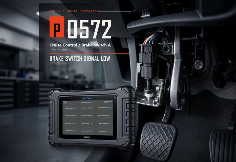 P0572 Code: Brake Switch A Circuit Low Diagnosis