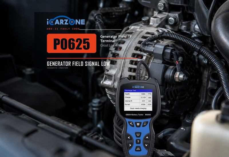 P0625 Code: Generator Field/F Circuit Low