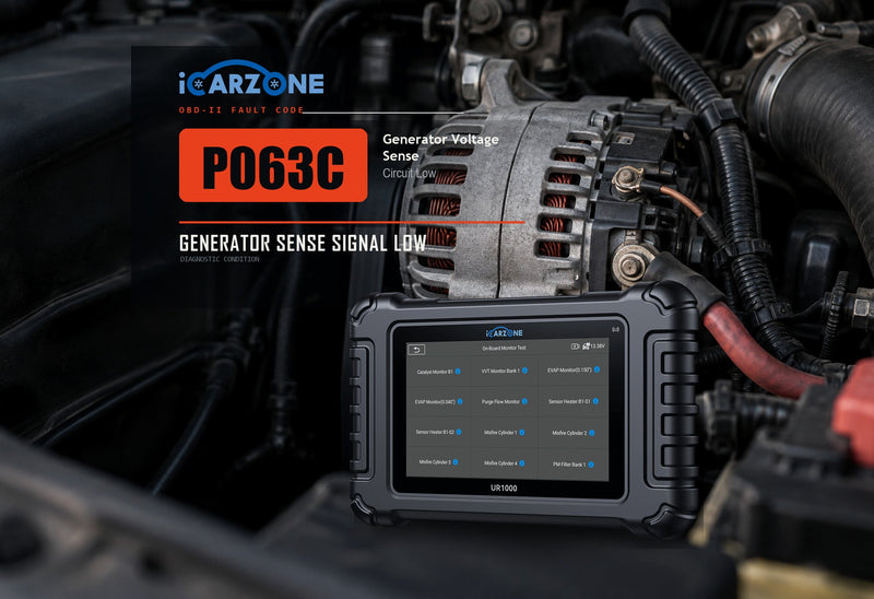 P063C Code: Generator Voltage Sense Low