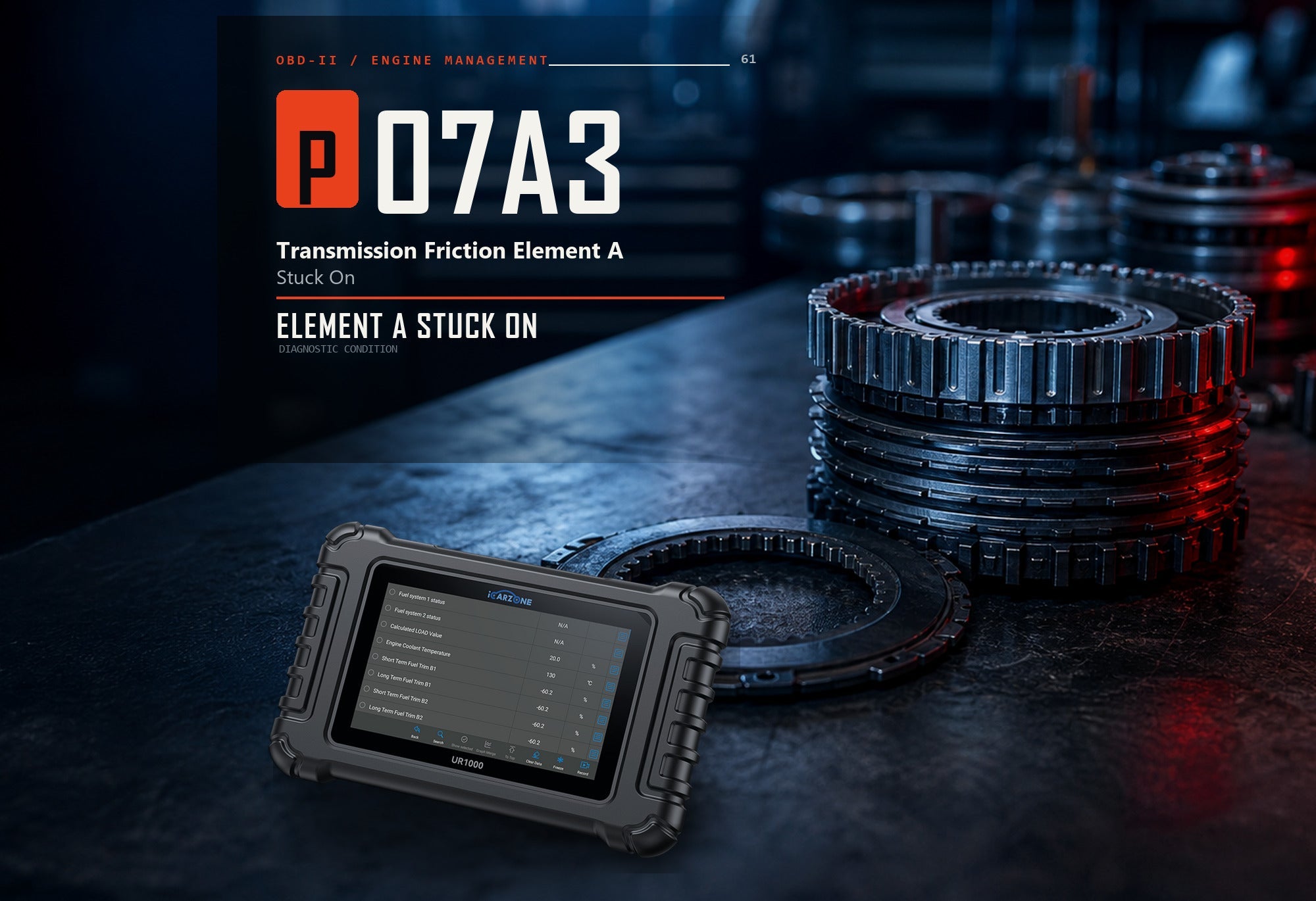 P07A3 Code: Transmission Friction Element A Stuck On
