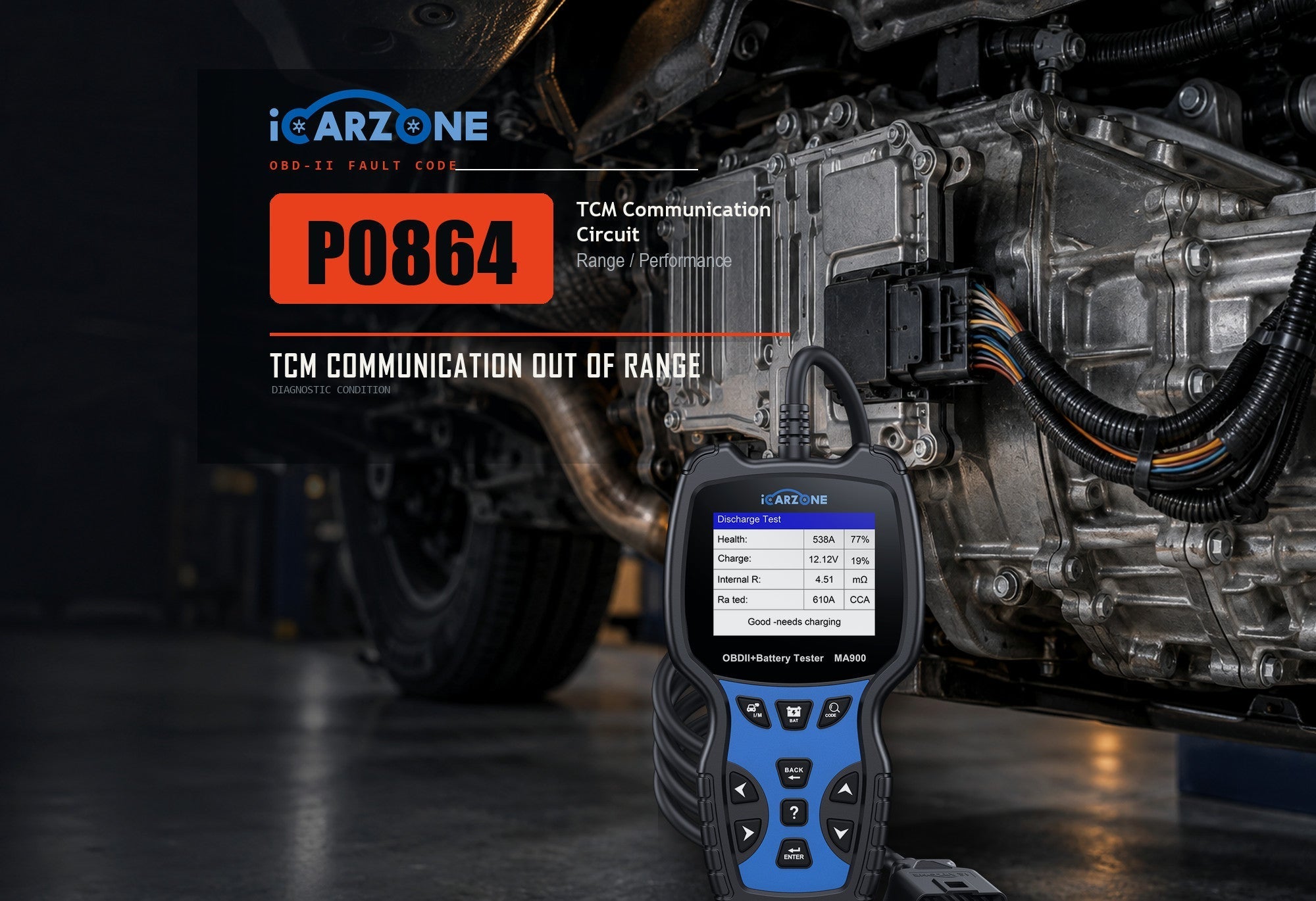 P0864 TCM Communication Circuit Range and Performance diagnostic illustration