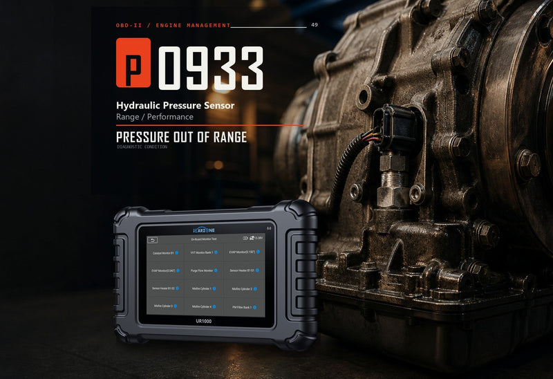 P0933 Code: Hydraulic Pressure Sensor Range/Performance