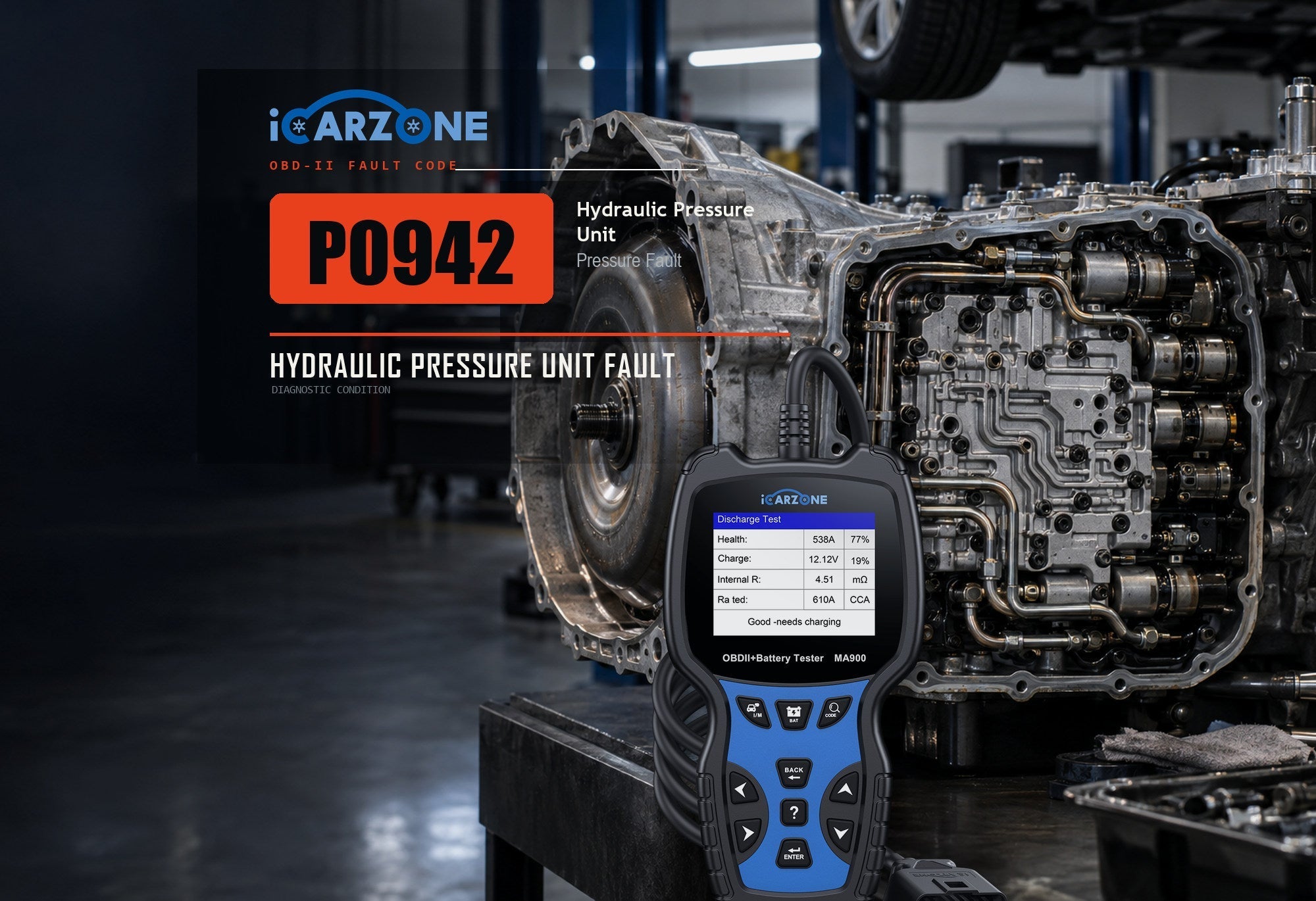 P0942 Hydraulic Pressure Unit diagnostic illustration
